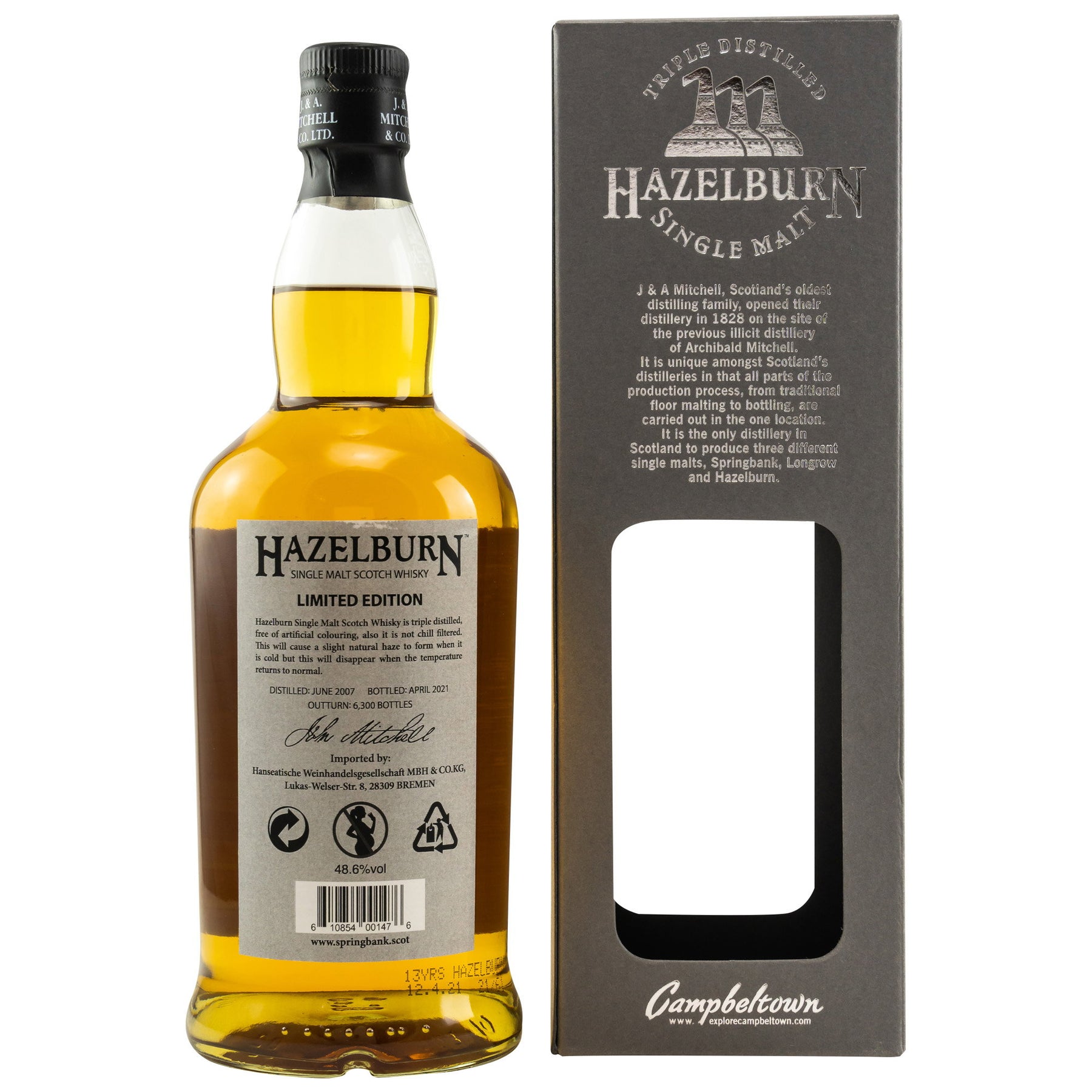 Hazelburn 2007/2021 - 13 Jahre - Limited Edition 2021