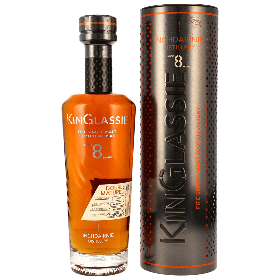 InchDairnie KinGlassie 2017/2025 - 8 Jahre - Double Matured Ex-Bourbon & Amontillado Sherry Casks