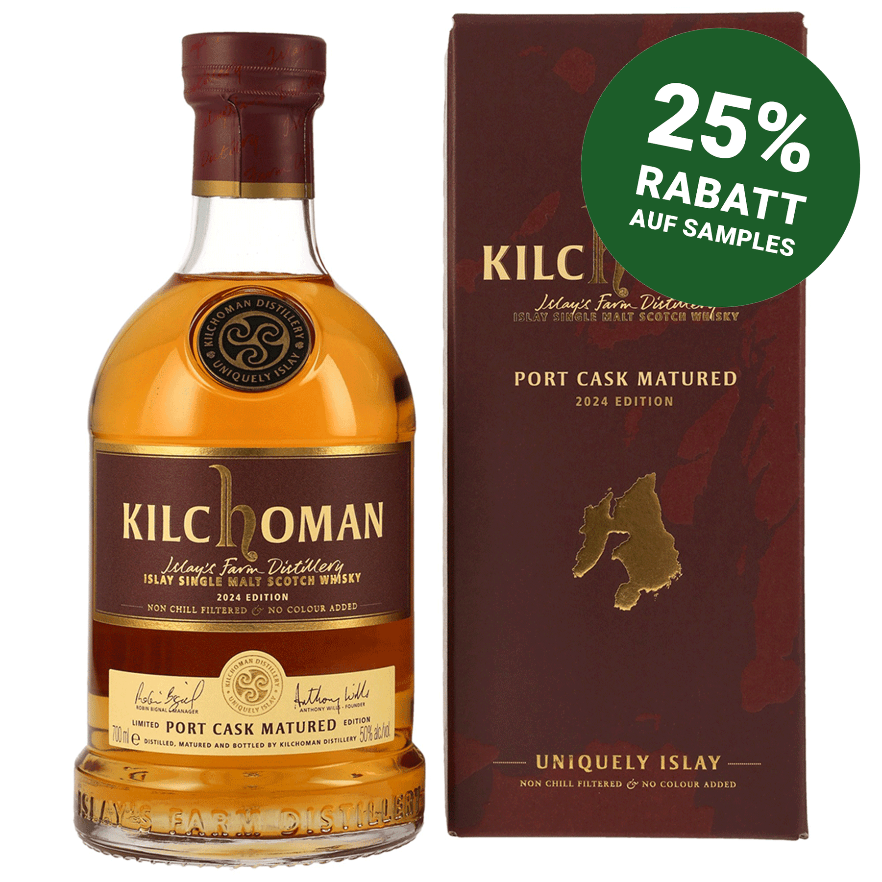 Kilchoman Port Cask Matured - Edition 2024 - Islay Single Malt Scotch Whisky
