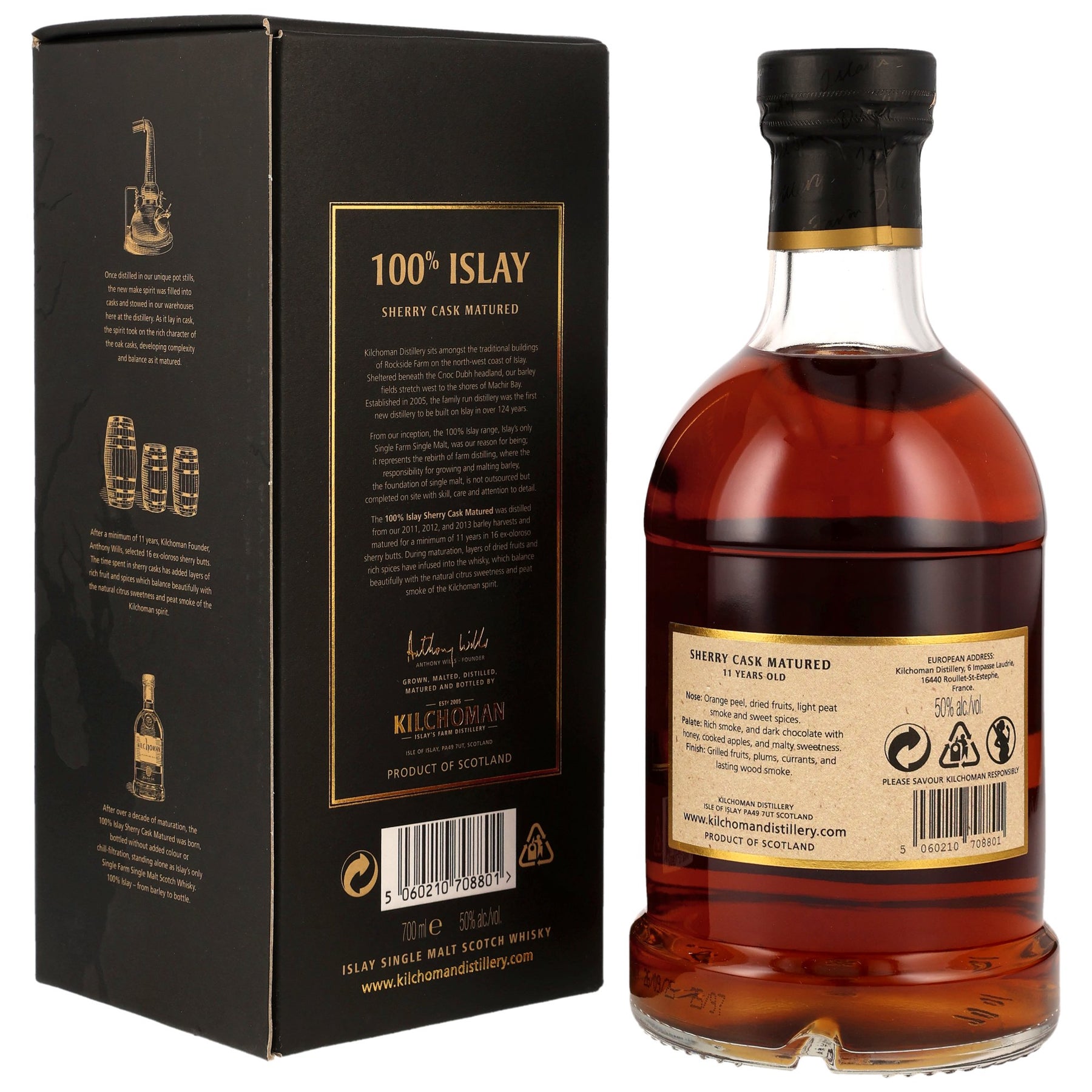 Kilchoman 100% Islay - 11 Jahre - Sherry Cask Matured - Islay Single Malt Scotch Whisky