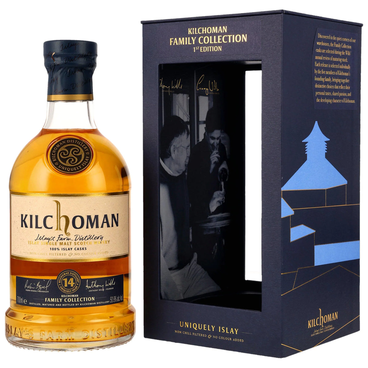 Kilchoman 14 Jahre - Family Collection - Bourbon Cask - 20 ppm - Rockside Barley