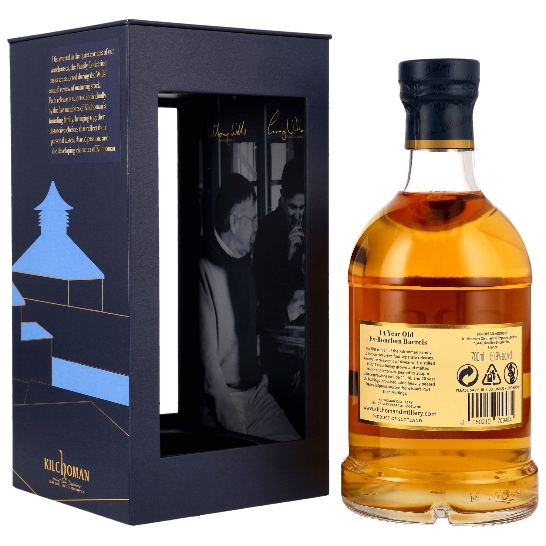 Kilchoman 14 Jahre - Family Collection - Bourbon Cask - 20 ppm - Rockside Barley