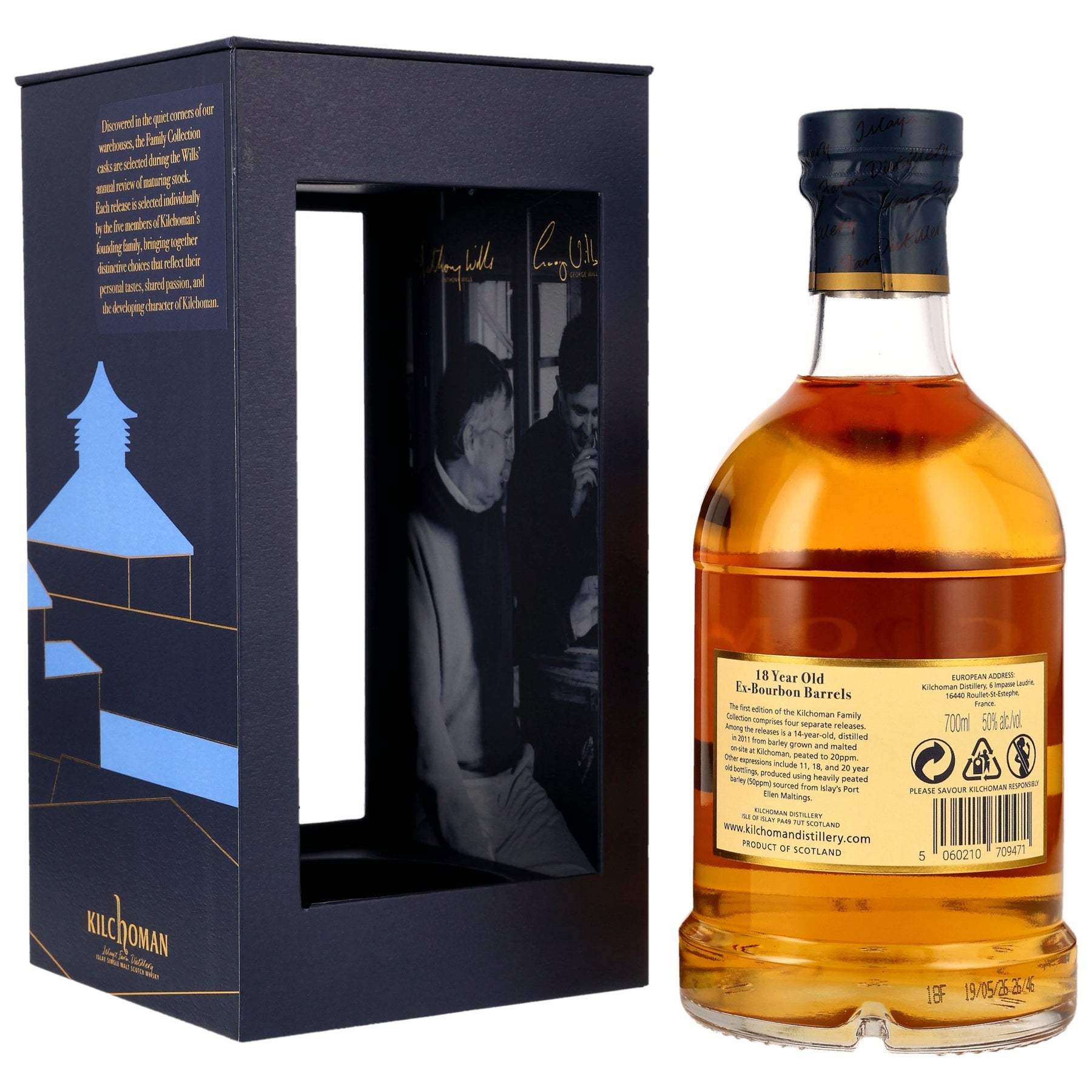 Kilchoman 18 Jahre - Family Collection - Bourbon Cask - 50 ppm - Heavily Peated