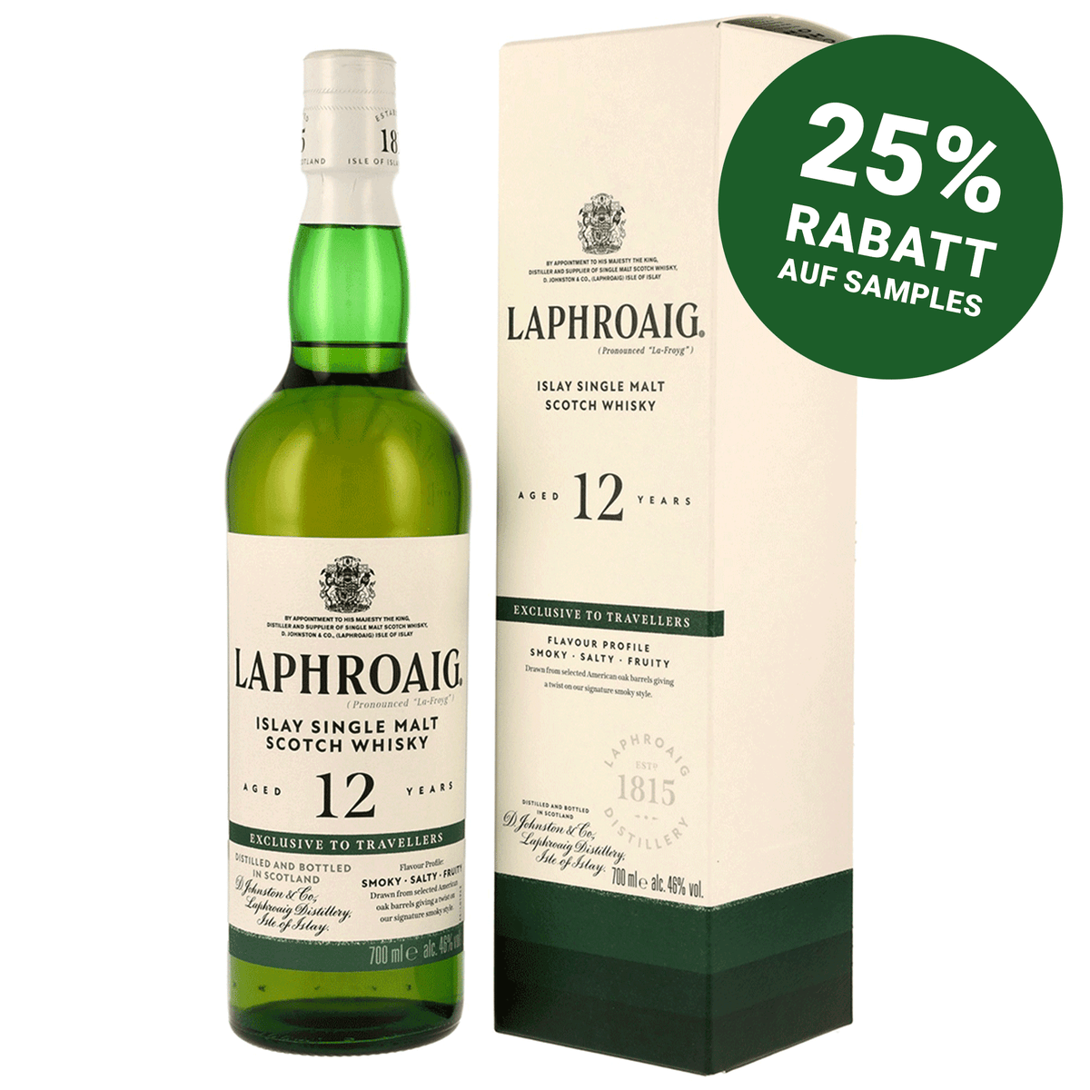 Laphroaig 12 Jahre - Islay Single Malt Scotch Whisky