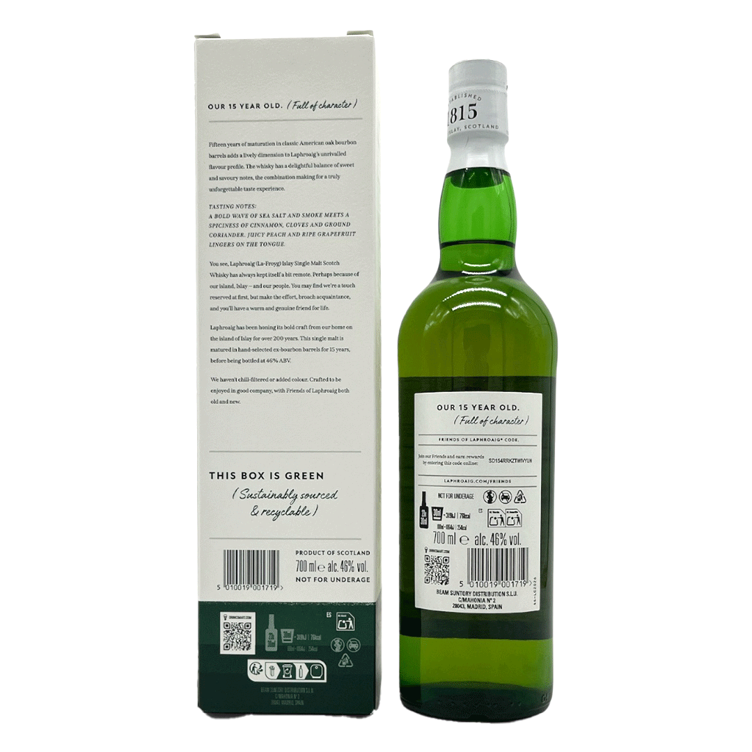 Laphroaig 15 Jahre - Islay Single Malt Scotch Whisky