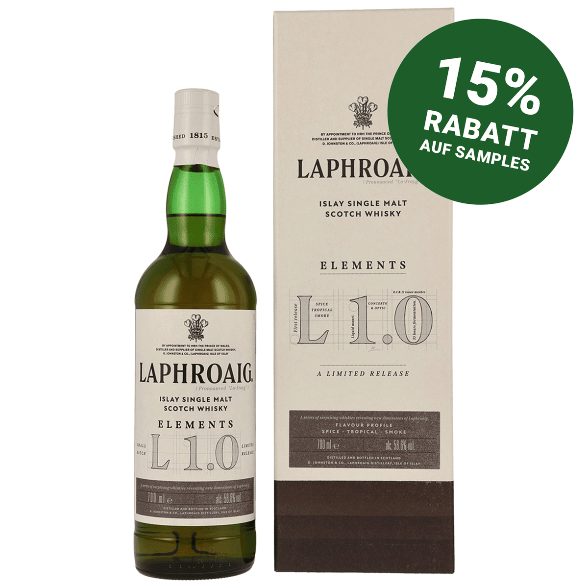 Laphroaig Elements 1.0 - Islay Single Malt Scotch Whisky