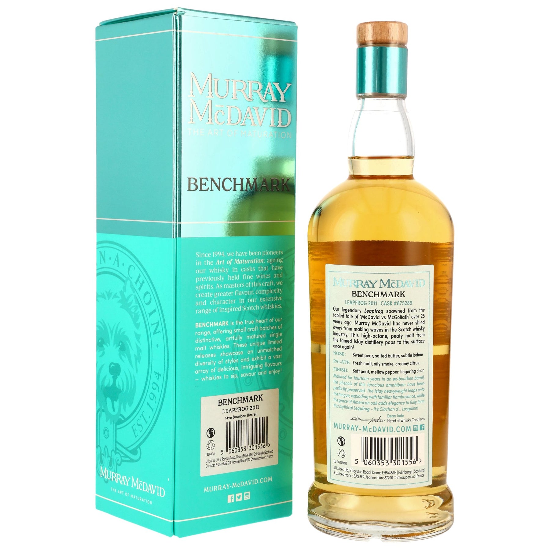 Leapfrog 2011/2026 - 14 Jahre - Bourbon Barrel - Fassnummer 875289 - Murray McDavid
