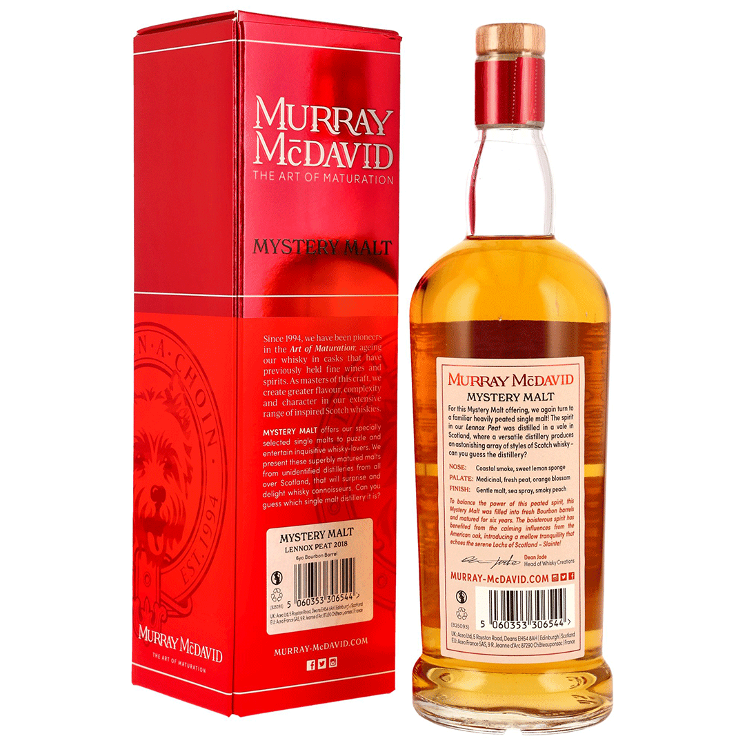 Lennox Peat 2018/2025 - 6 Jahre - Bourbon Barrel - Murray McDavid