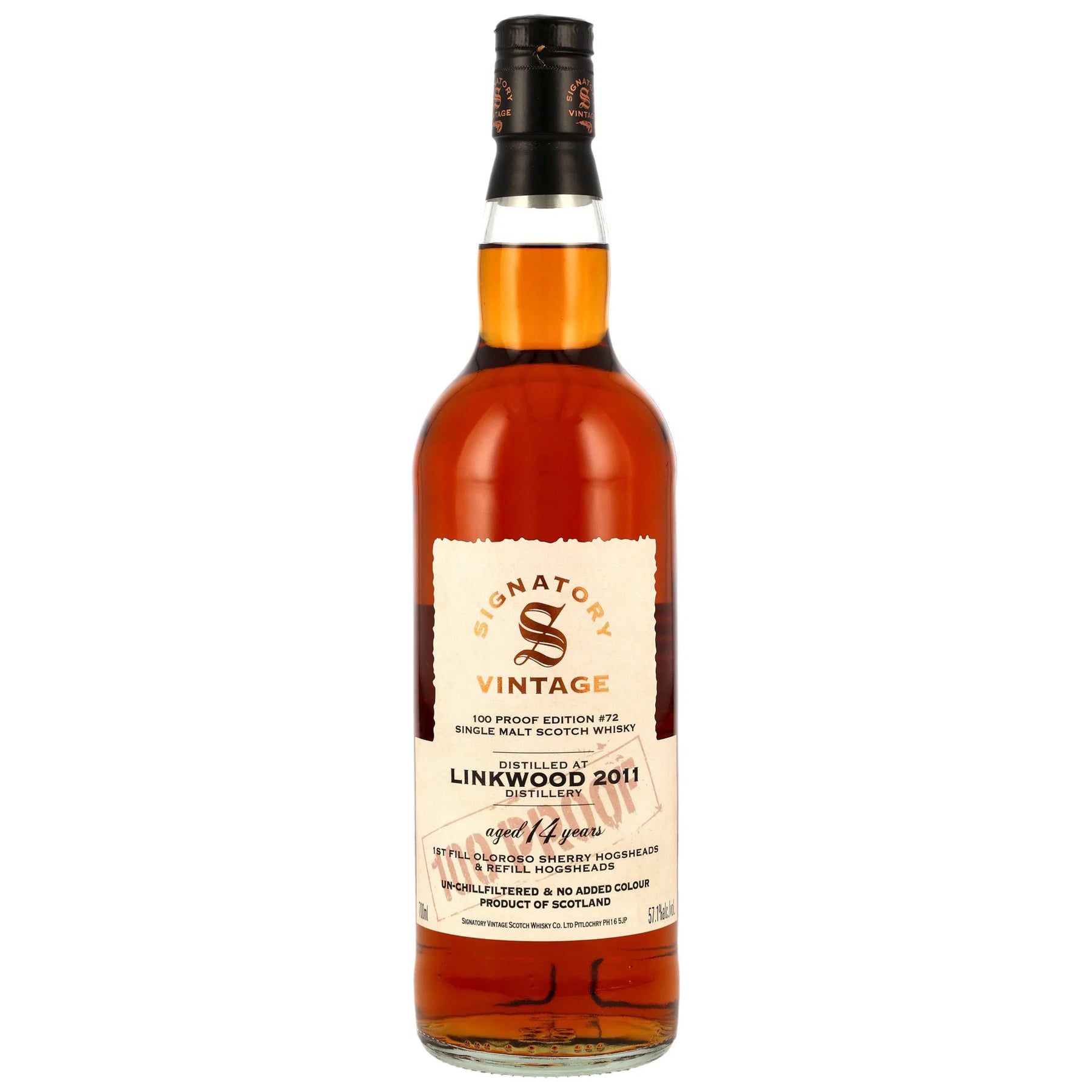 Linkwood 2011/2026 - 14 Jahre - 1st Fill & Refill Oloroso Cask - Signatory 100 PROOF Edition #72