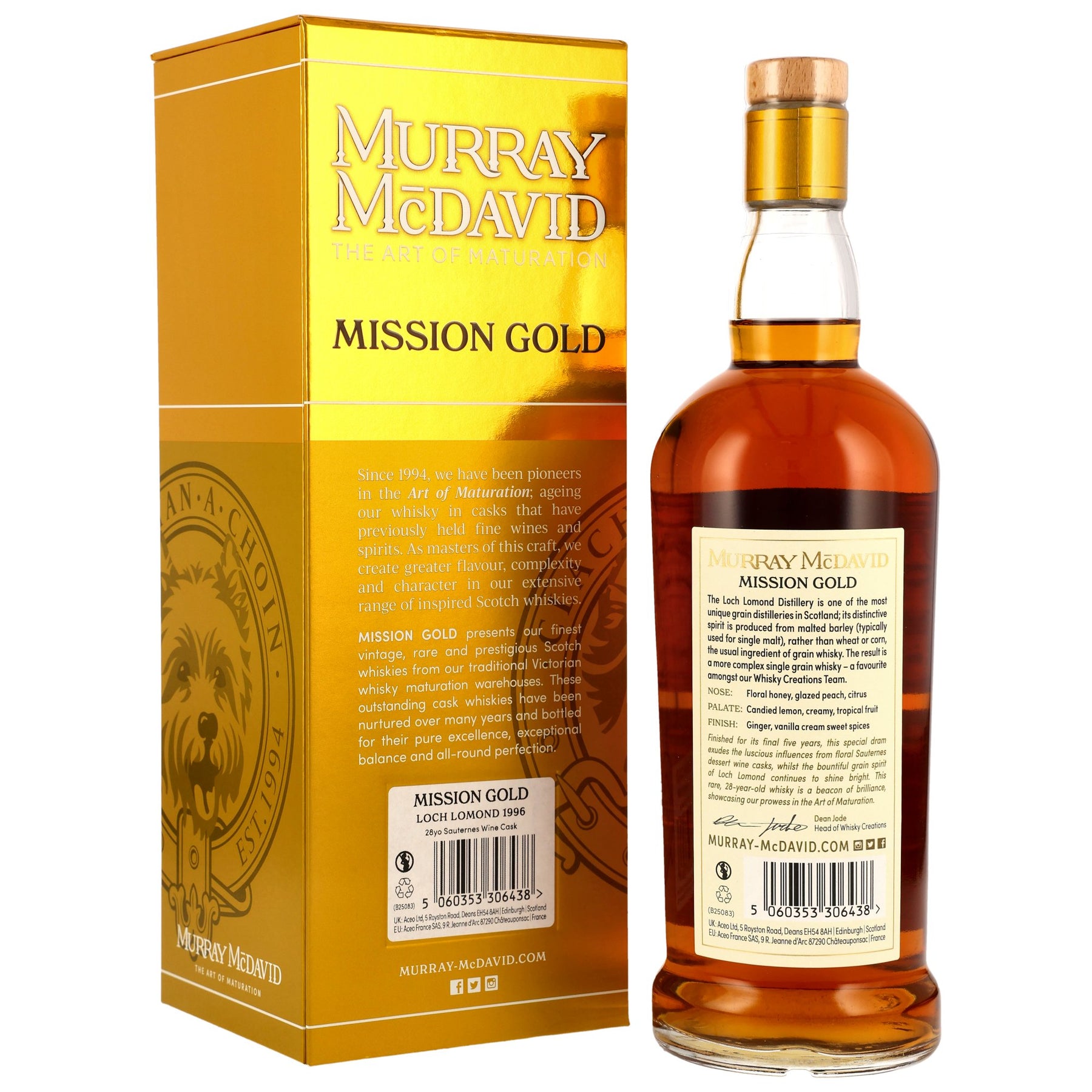 Loch Lomond 1996/2025 - 28 Jahre - Sauternes Cask Finish - Mission Gold - Murray McDavid