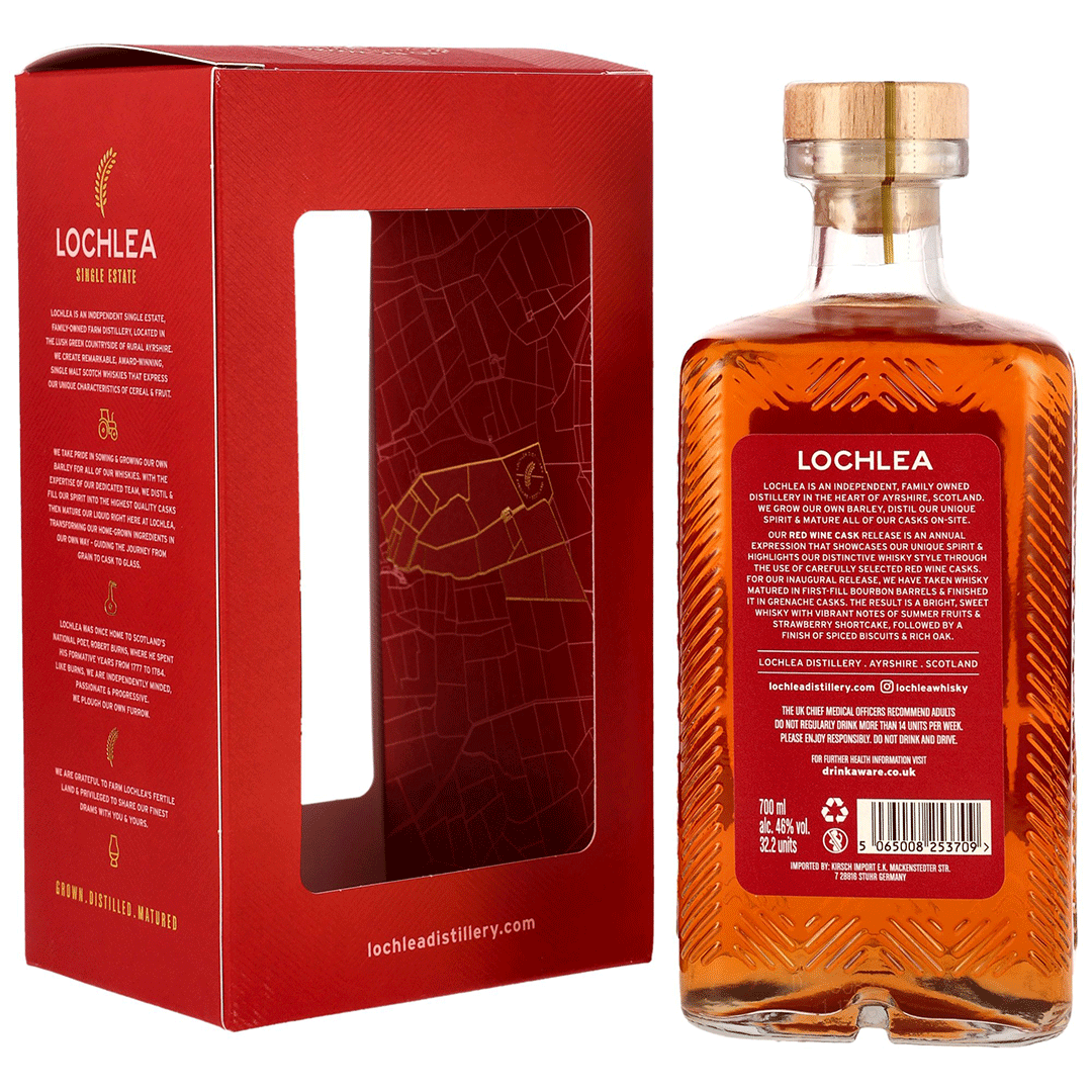 Lochlea Distillery Red Wine Cask - 2025 Release - Grenache Casks Finish