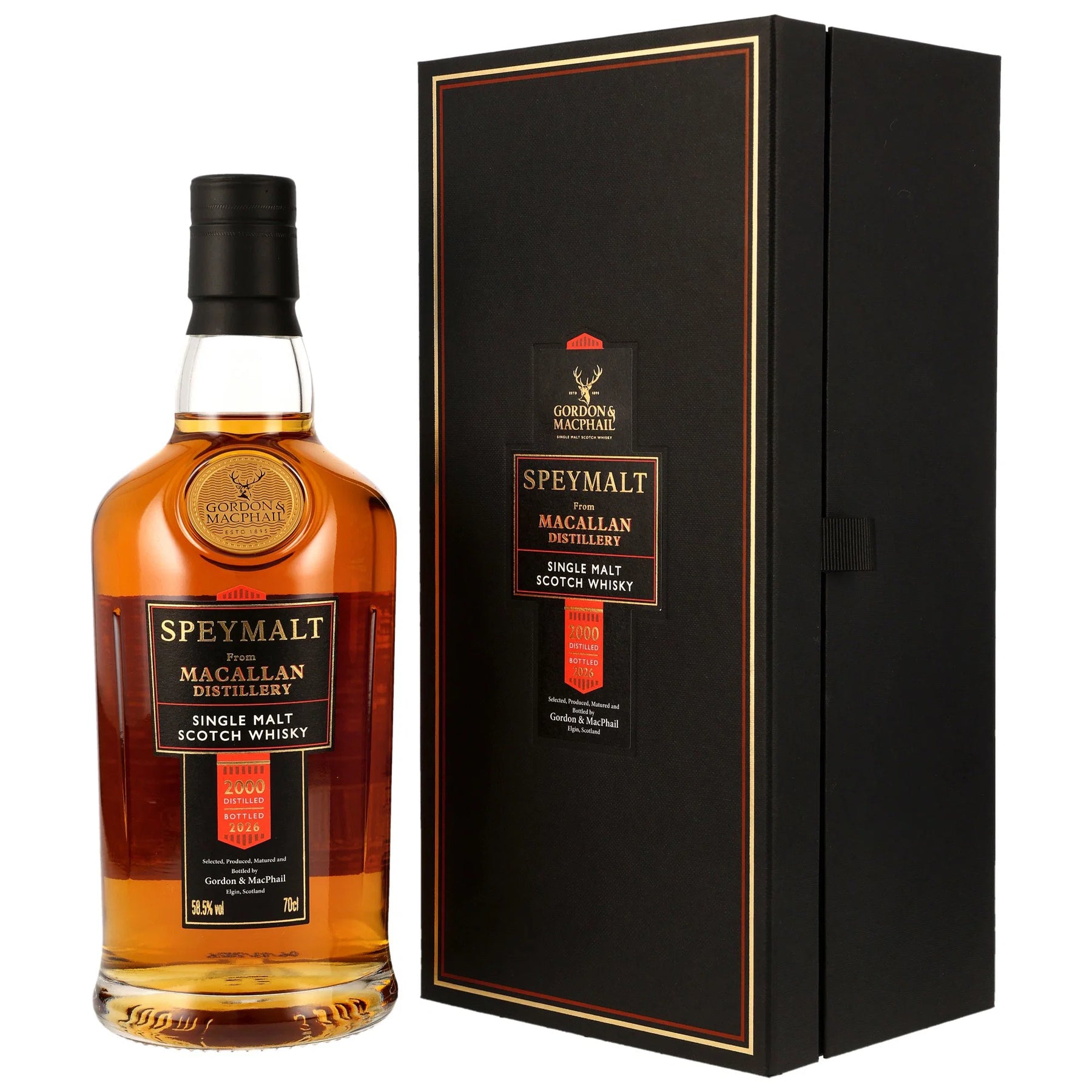 Macallan 2000/2026 - Speymalt - 25 Jahre - 1st Fill Sherry Butt - Fassnummer 3235 - Gordon & MacPhail