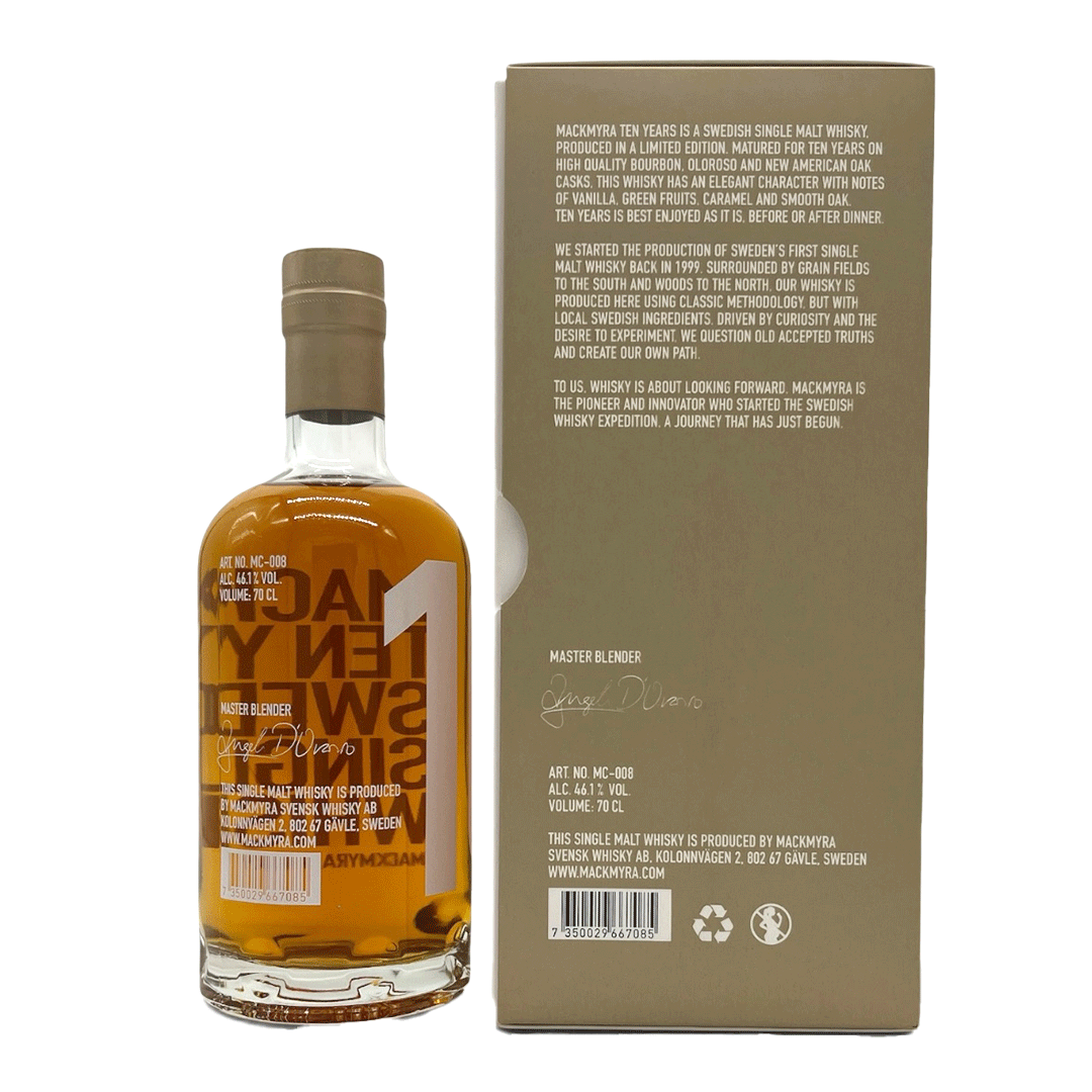 Mackmyra 10 Jahre – Swedish Single Malt Whisky