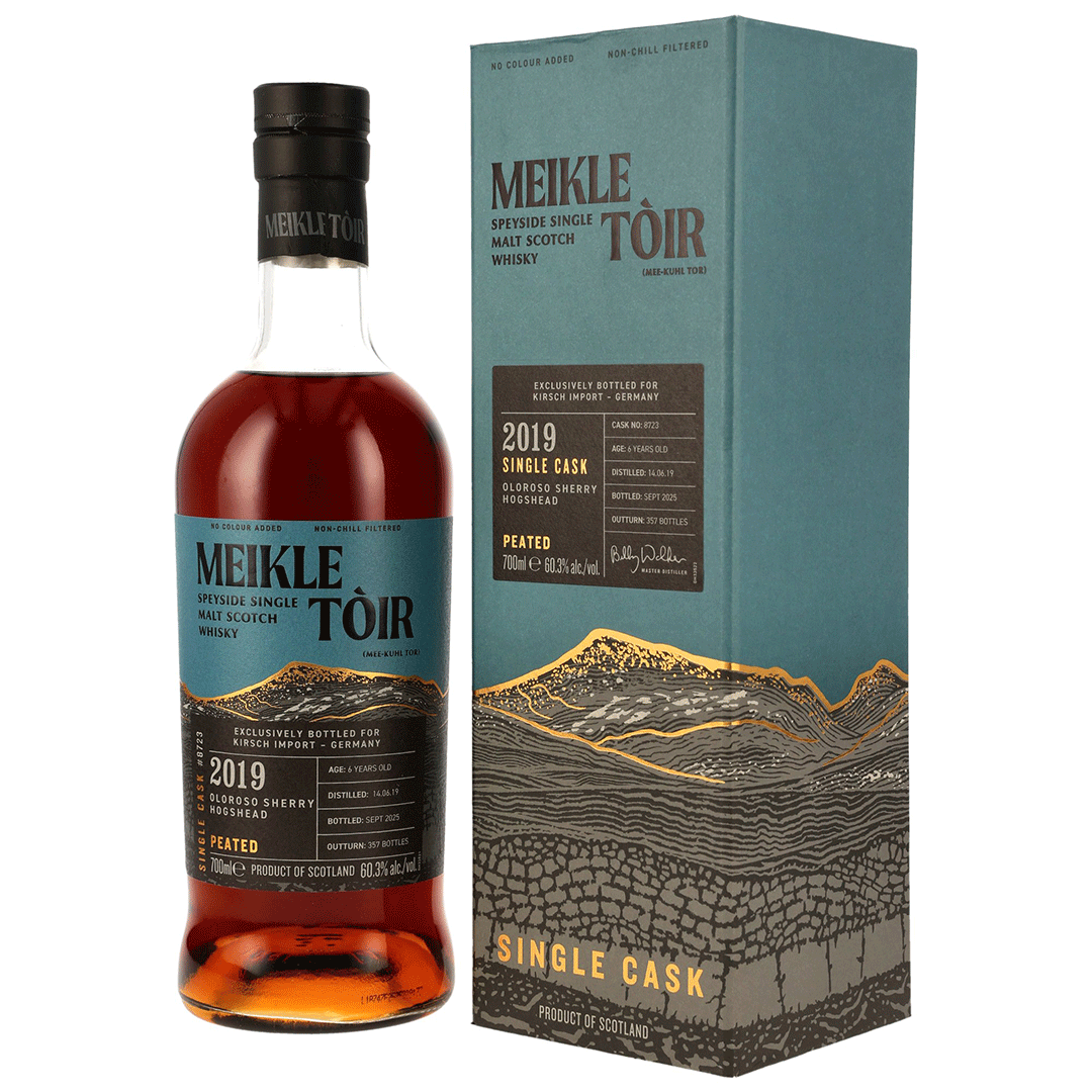 Meikle Toir 2019/2025 - 6 Jahre - Oloroso Sherry Cask - Fassnummer 8723