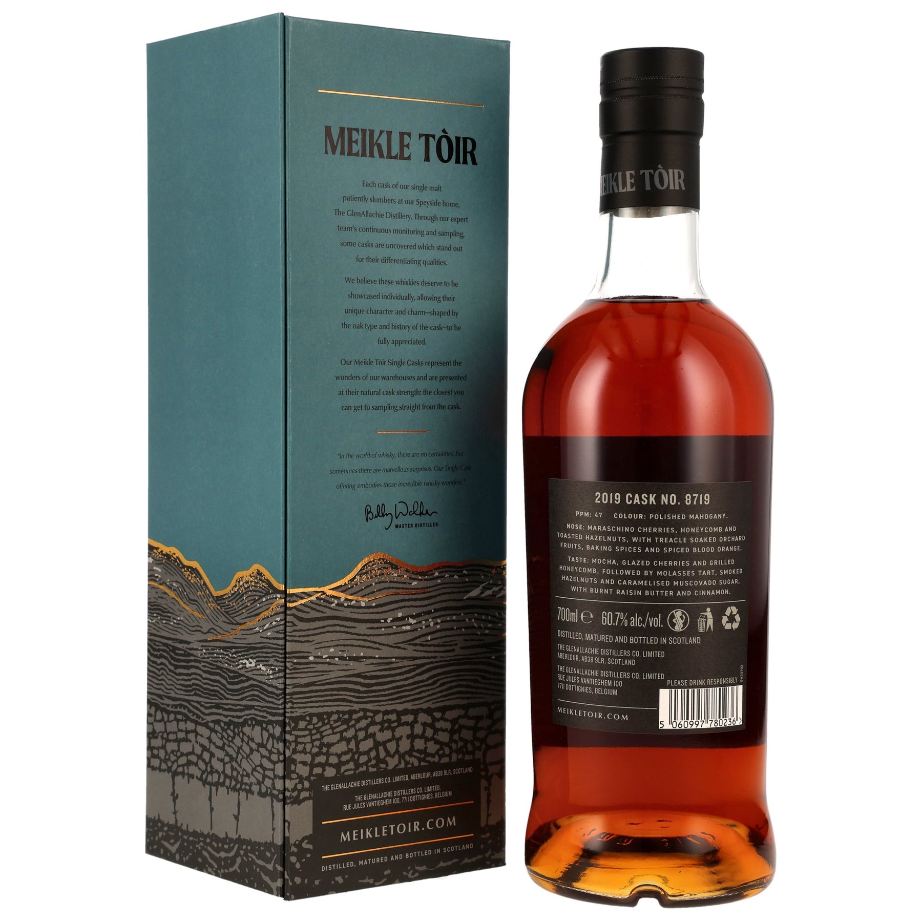 Meikle Toir 2019/2026 - 6 Jahre - Peated PX Sherry Cask - Fassnummer 8719