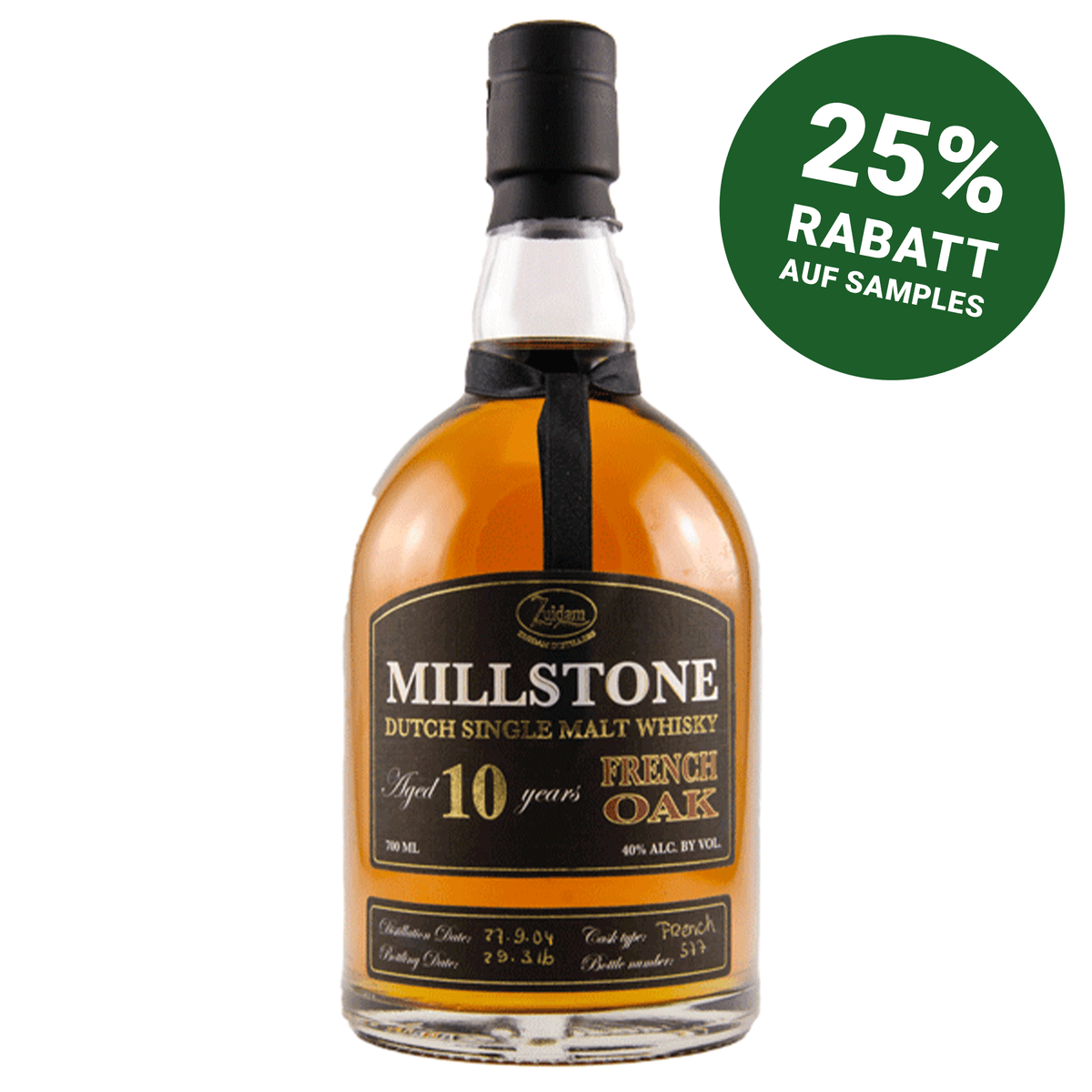 Millstone 10 Jahre - French Oak - Dutch Single Malt Whisky