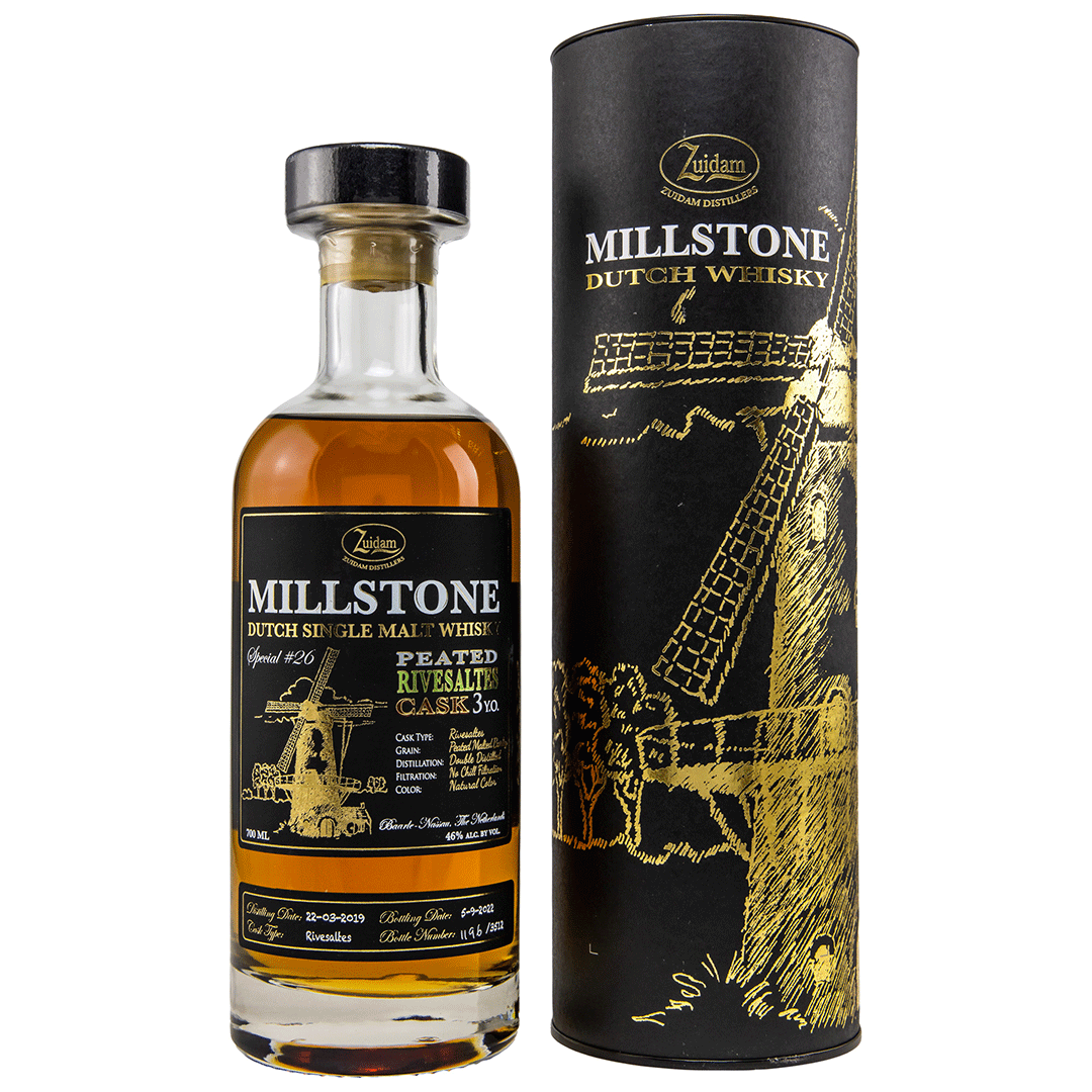 Millstone 2019/2022 - 3 Jahre - Single Malt Peated Rivesaltes Cask - Special #26