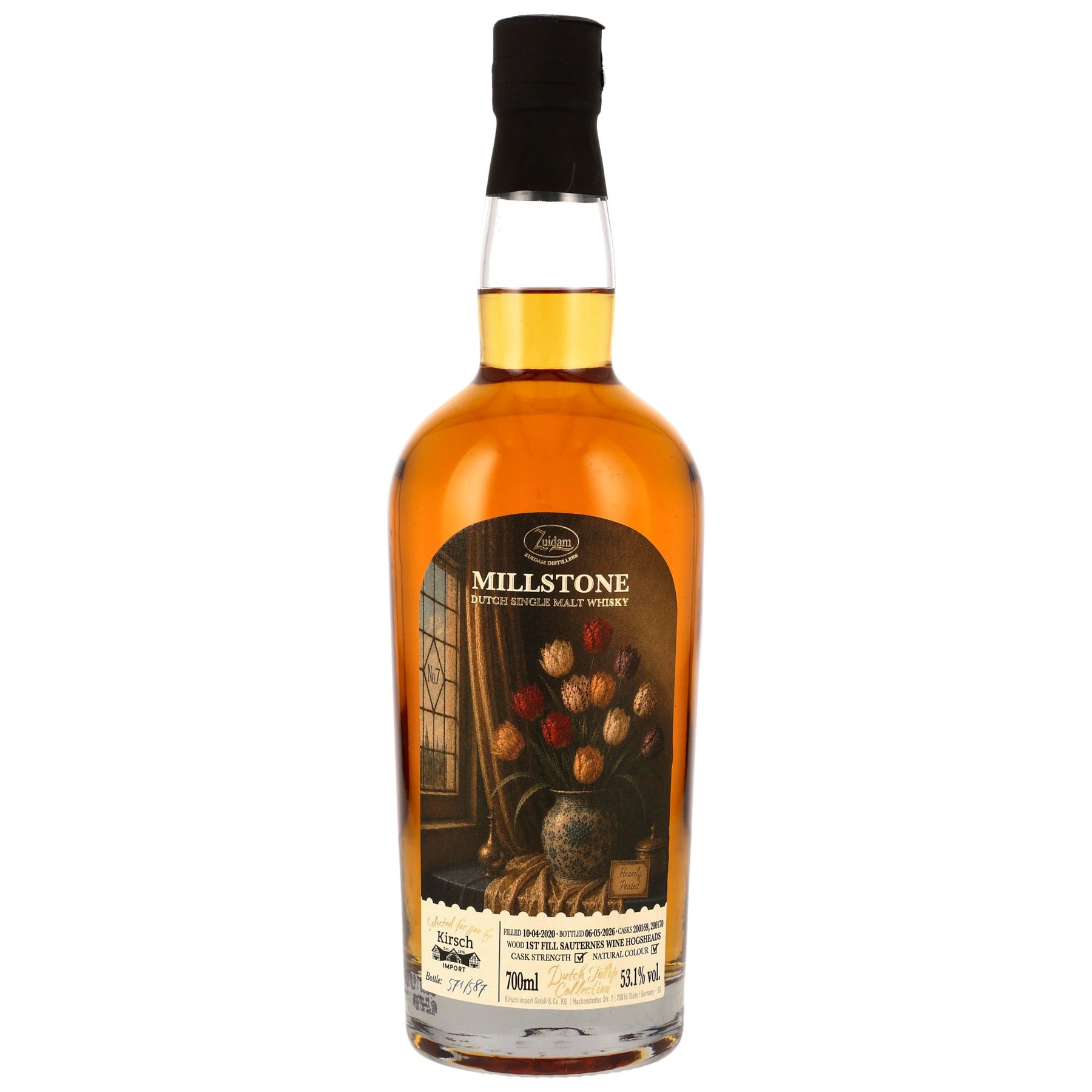 Millstone 2020/2026 - 6 Jahre - Heavily Peated - 1st Fill Sauternes Casks - Tulip Collection No.7