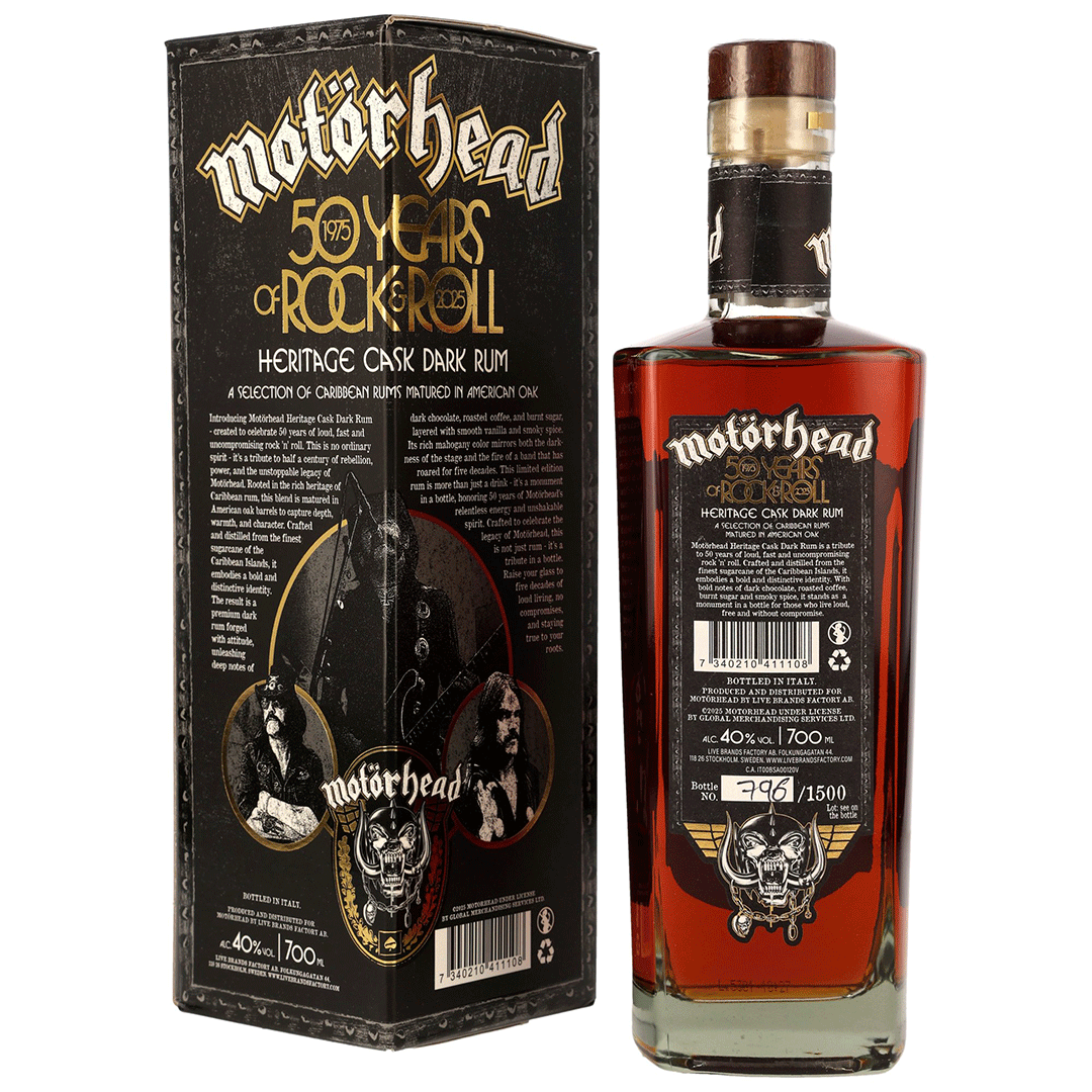 Motörhead 50 Years of Rock & Roll - Heritage Cask Dark Rum