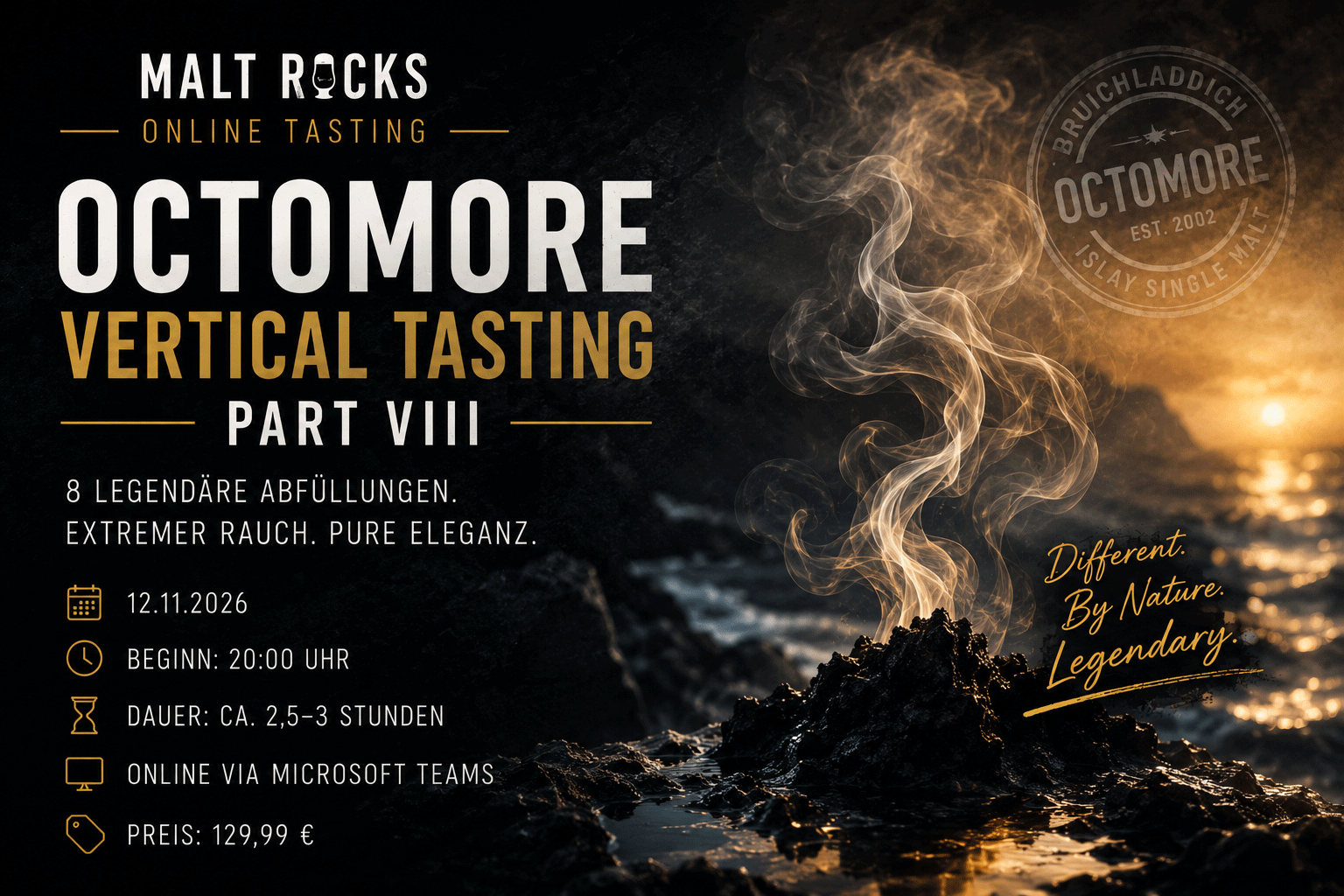 Octomore Vertical Tasting - Part VIII - online am 12.11.2026