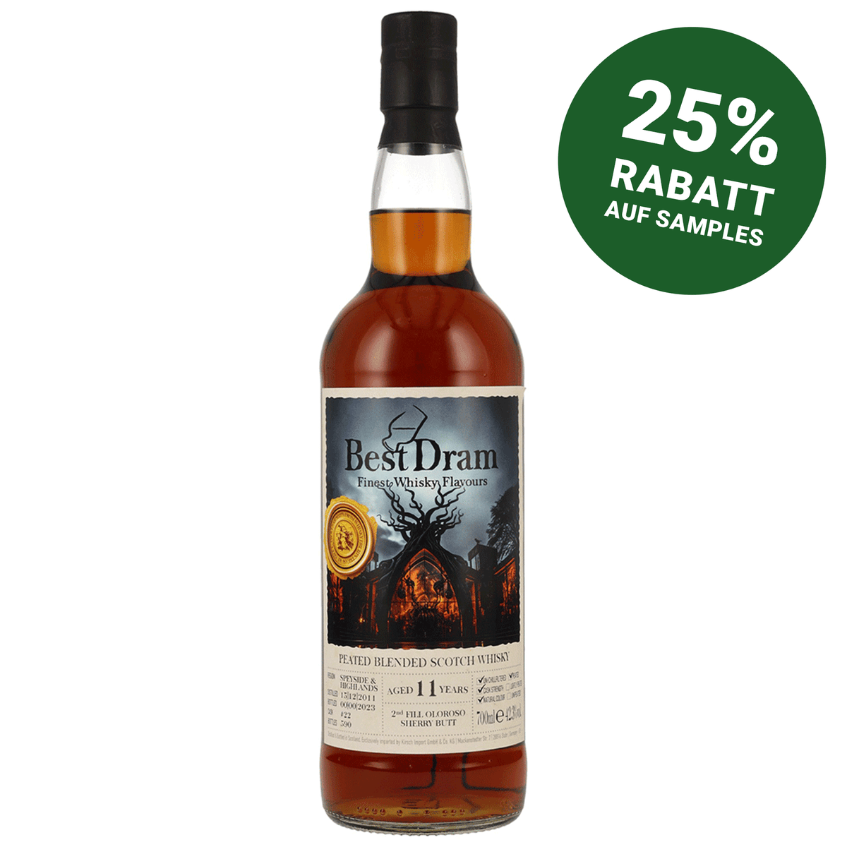 Peated Blended Scotch Whisky 2011/2023 - 11 Jahre - Best Dram