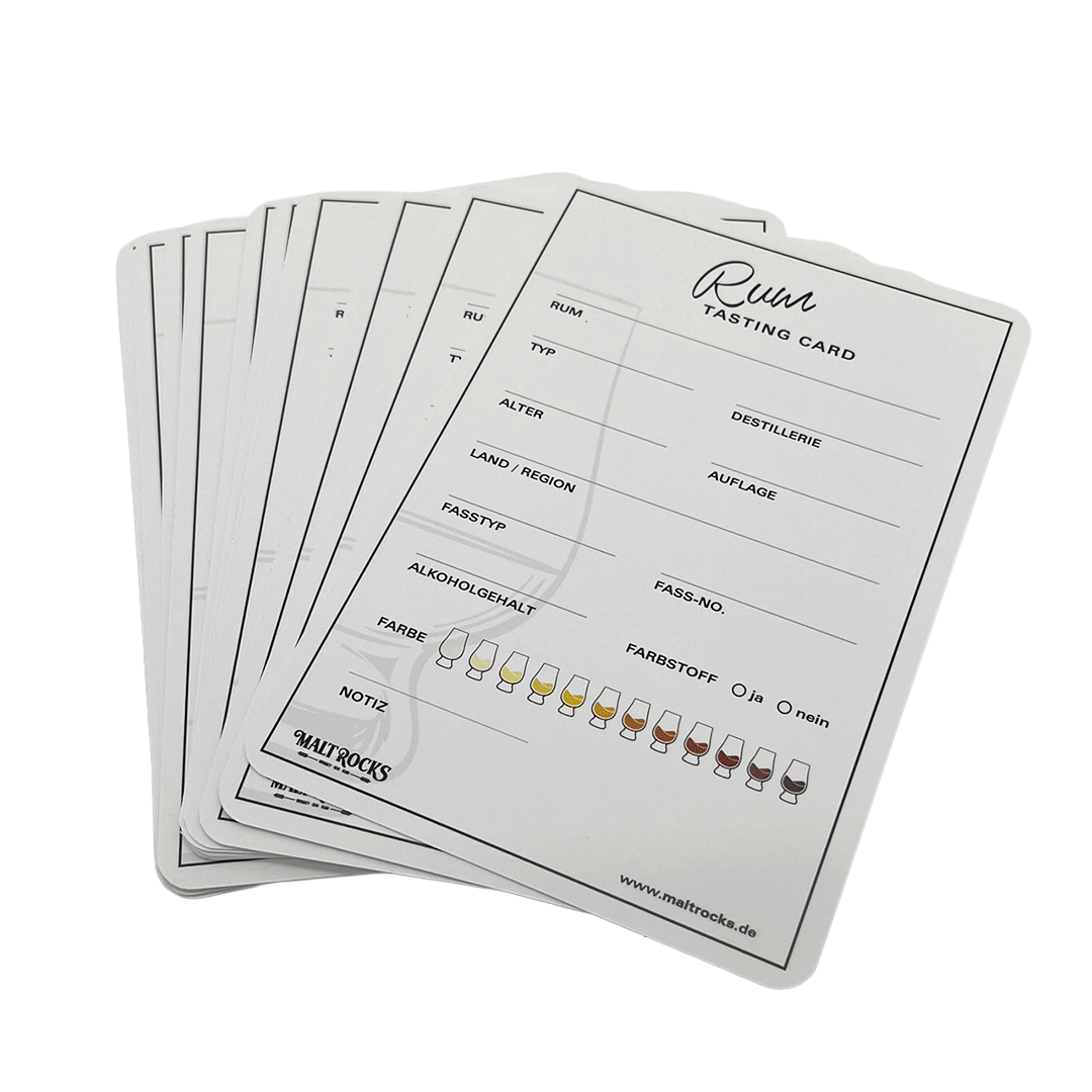 Rum Display Card Examples Tastingcards Rum - 20 Stück