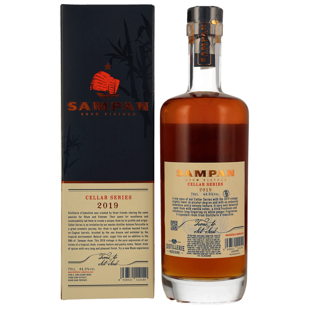 SAMPAN Rhum 2019/2023 - 3 Jahre - Cognac Cask - Cellar Series (Vietnam)