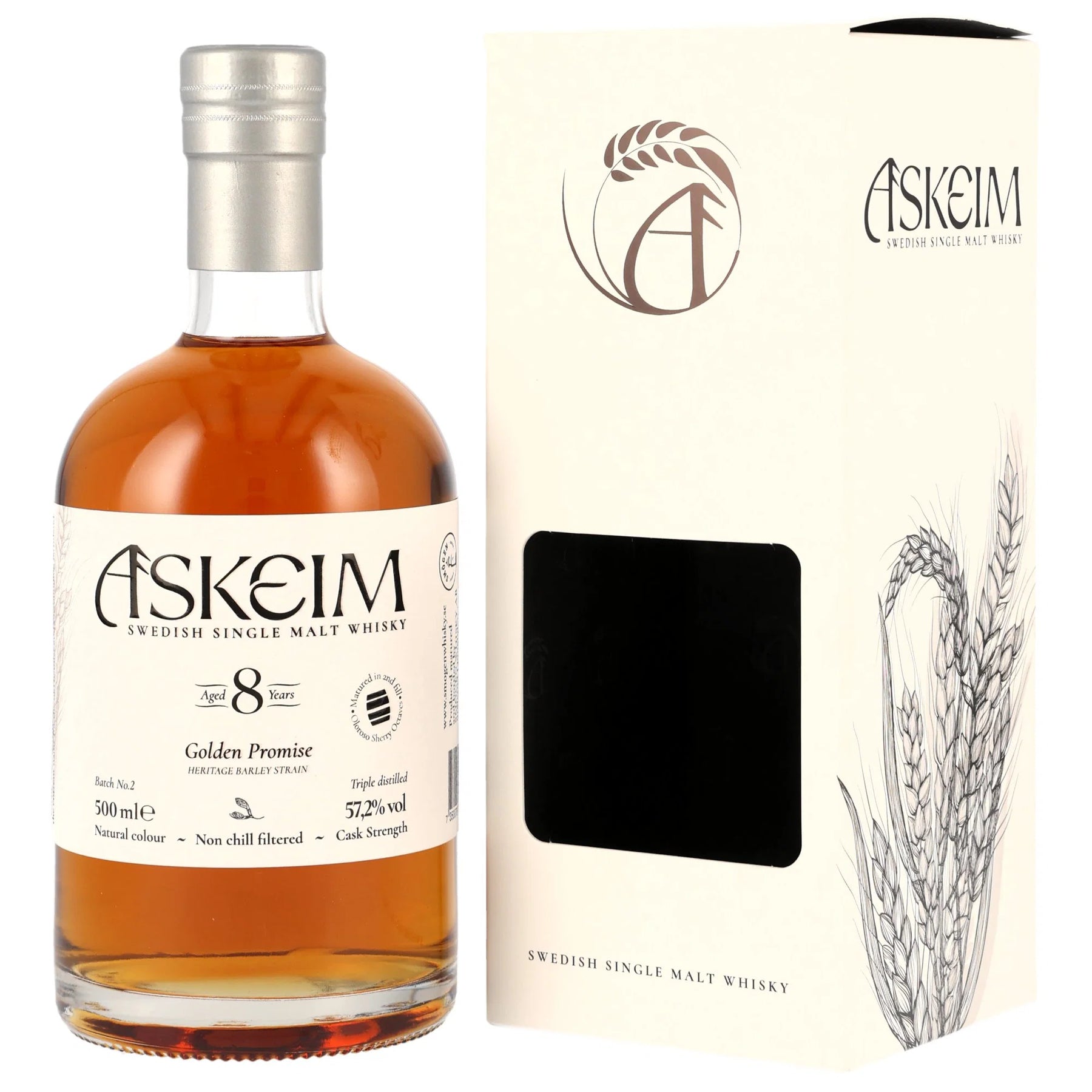 Smögen Askeim 8 Jahre - Golden Promise - Triple Distilled - Swedish Single Malt
