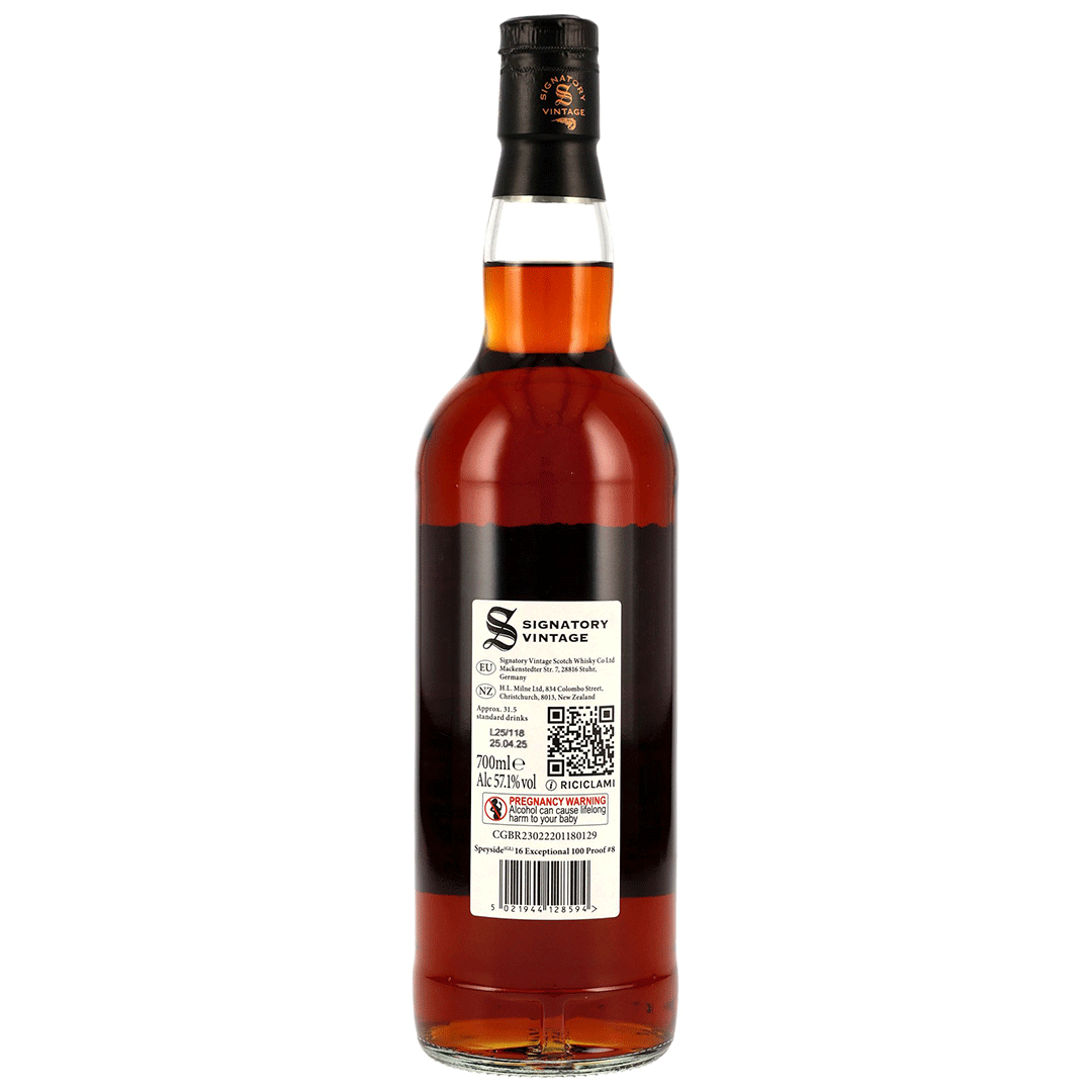Speyside (GL) - 16 Jahre - Signatory 100 PROOF Exceptional Cask Edition #8