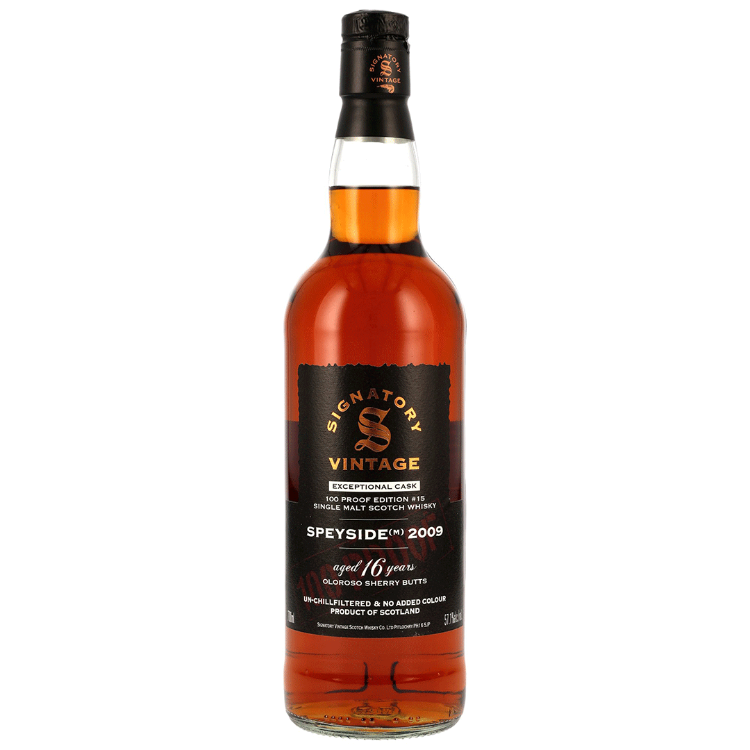 Speyside (M) 2009/2025 - 16 Jahre - Oloroso Sherry Butts - Signatory 100 PROOF Exceptional Cask Edition #15