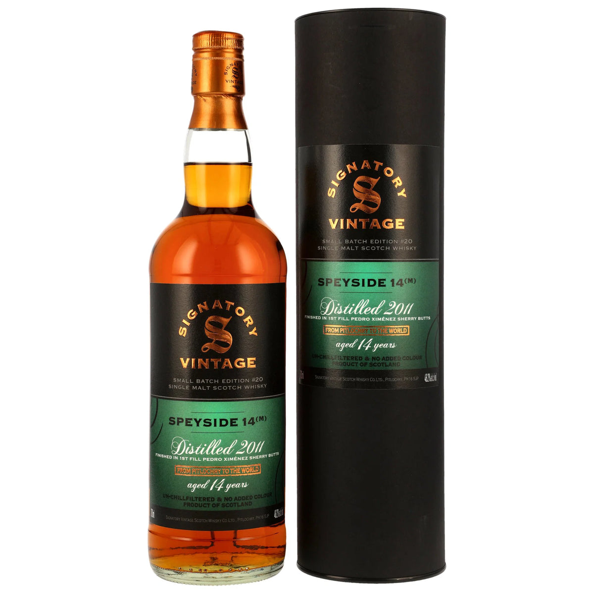 Speyside (M) 2011/2026 - 14 Jahre - 1st Fill PX Sherry Butts Finish - Signatory Small Batch Edition #20
