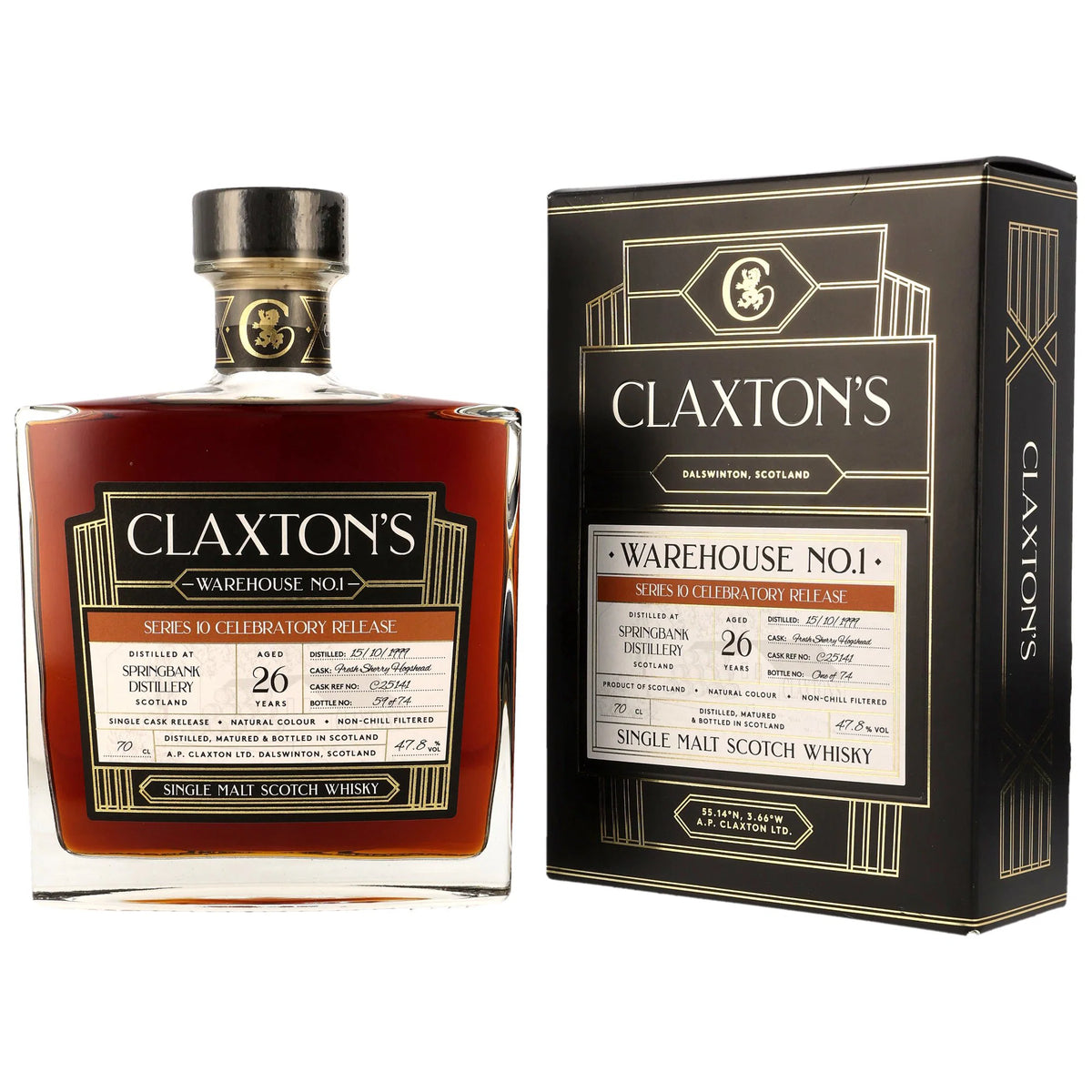 Springbank 1999/2025 - 26 Jahre - Fresh Sherry Cask - Fassnummer C25141 - Claxtons