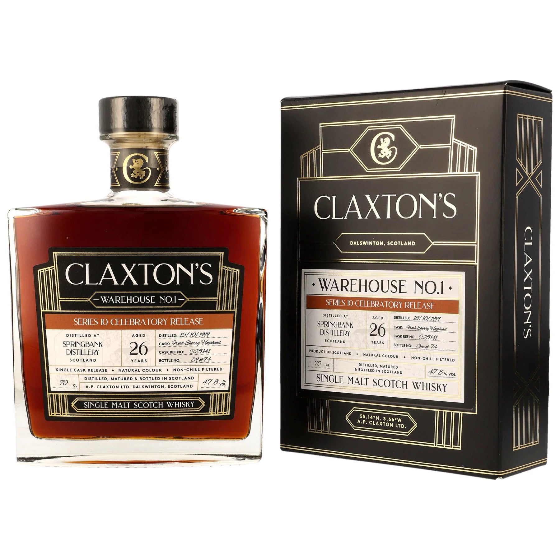 Springbank 1999/2025 - 26 Jahre - Fresh Sherry Cask - Fassnummer C25141 - Claxtons