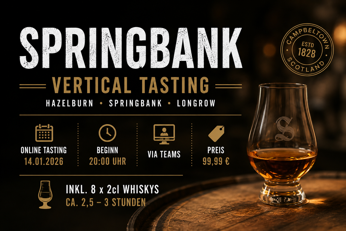 Springbank Vertical Tasting - online am 14.01.2027
