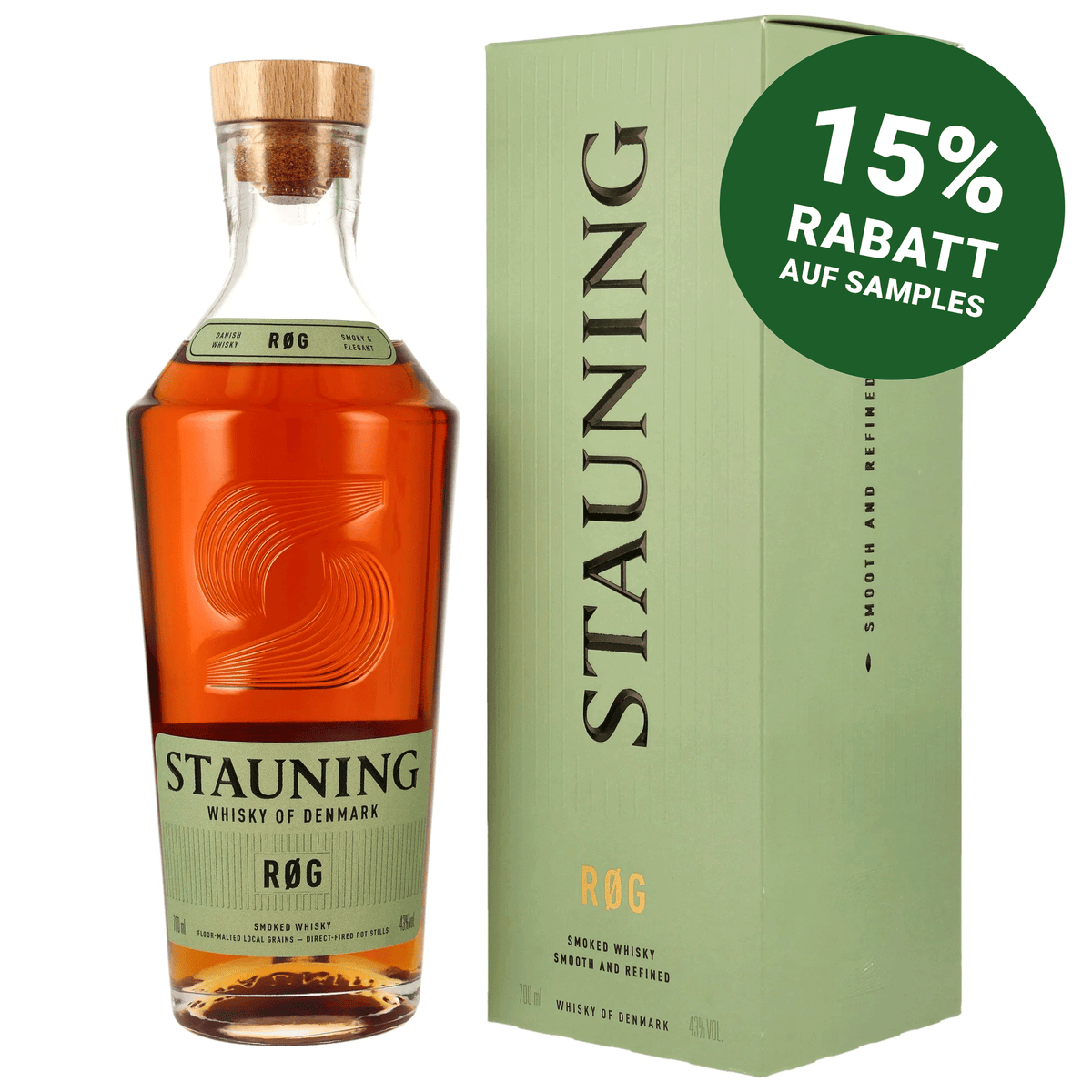 Stauning RØG Rög - Smoked Double Malt Danish Whisky