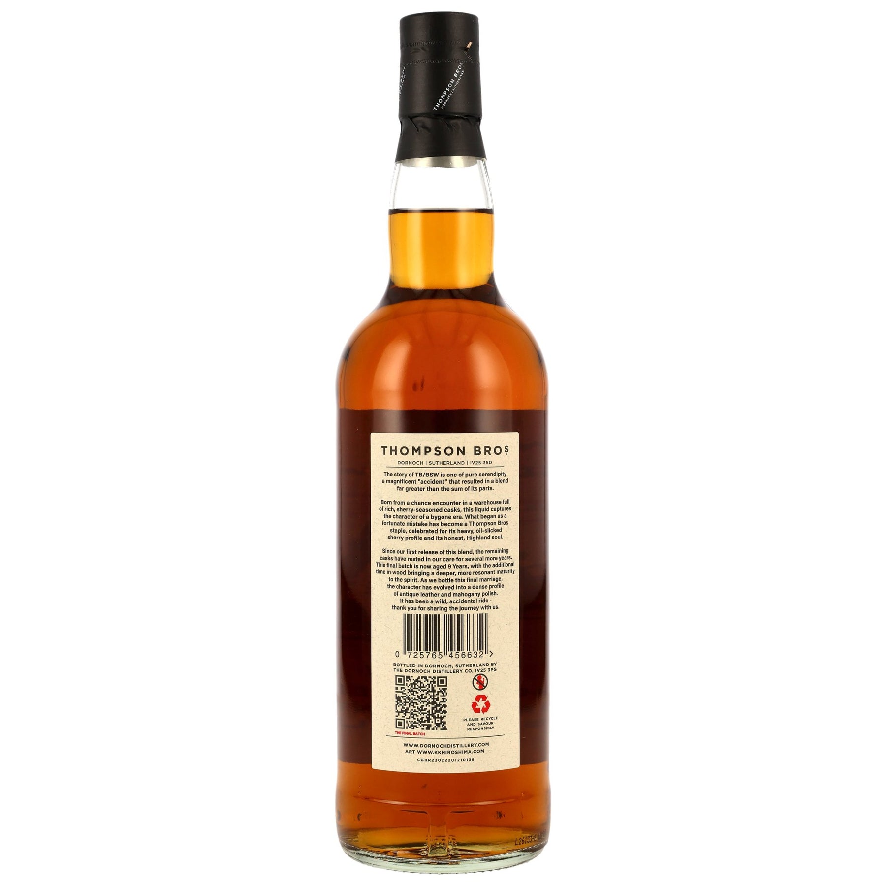 TB/BSW Blended Scotch Whisky - 9 Jahre - Final Release - Thompson Bros.