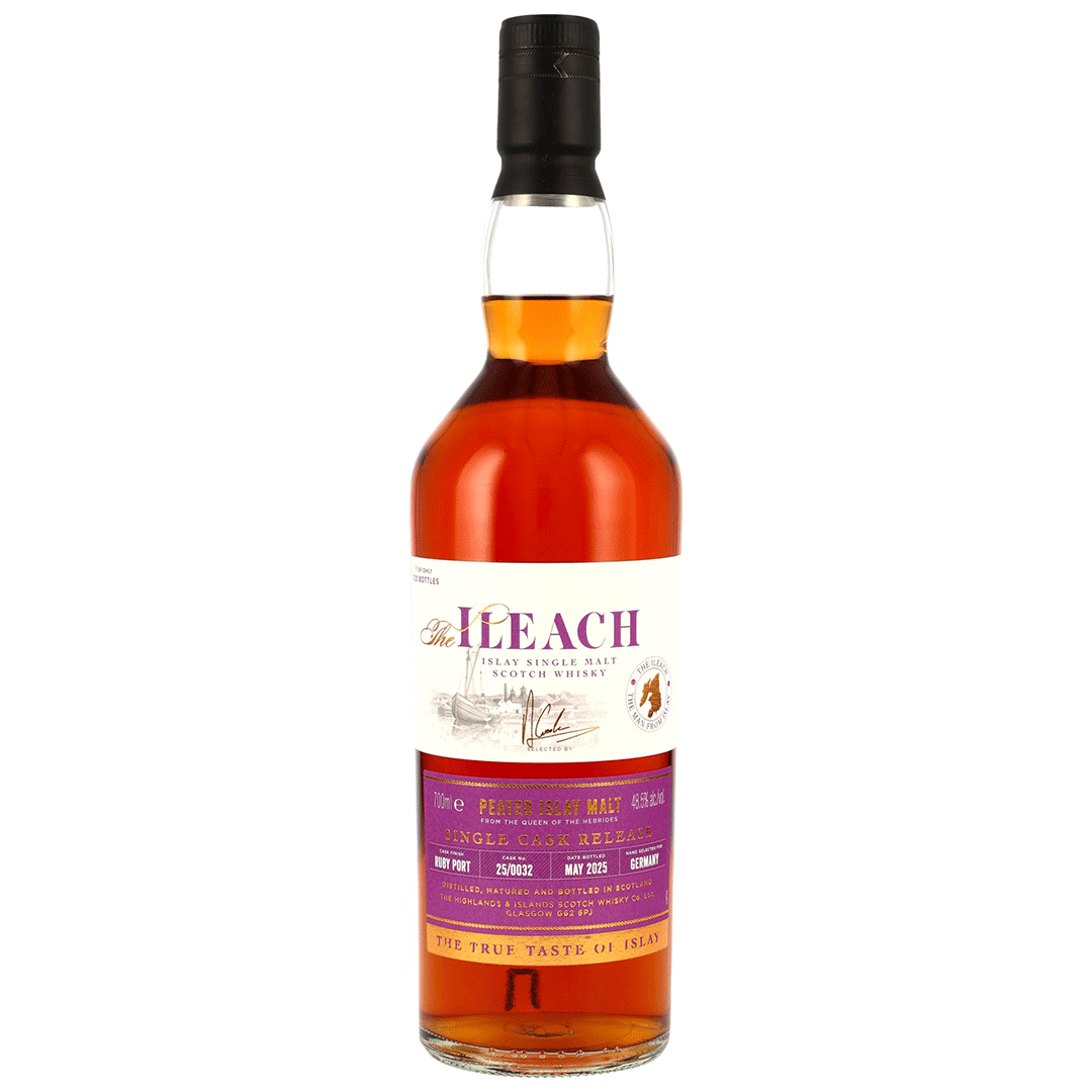 The Ileach Peated Islay Malt - Ruby Port Single Cask Finish - #25/0032