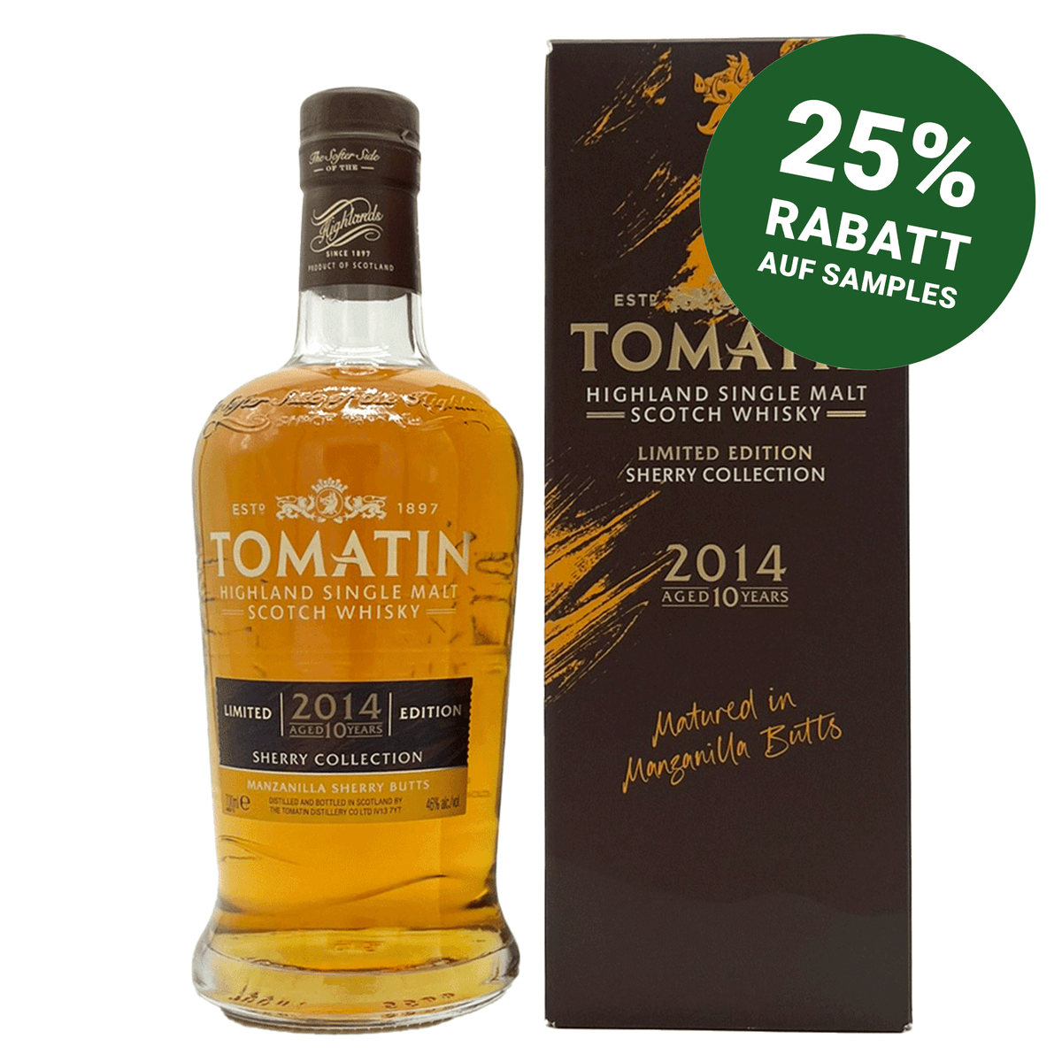 Tomatin 2014/2024 - 10 Jahre - Manzanilla Sherry Butts - Sherry Collection