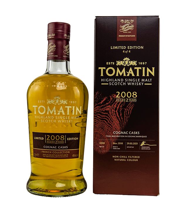 Tomatin 2008/2021 - 12 Jahre - Cognac Edition