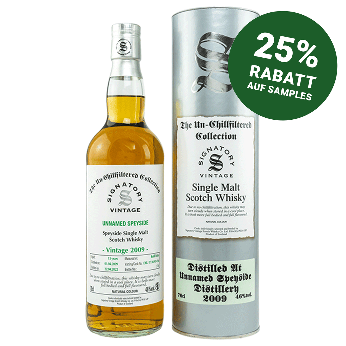 Unnamed Speyside 2009/2022 - The Un-Chillfiltered Collection - Fassnummer Dru 17/A195#36 - Signatory Vintage