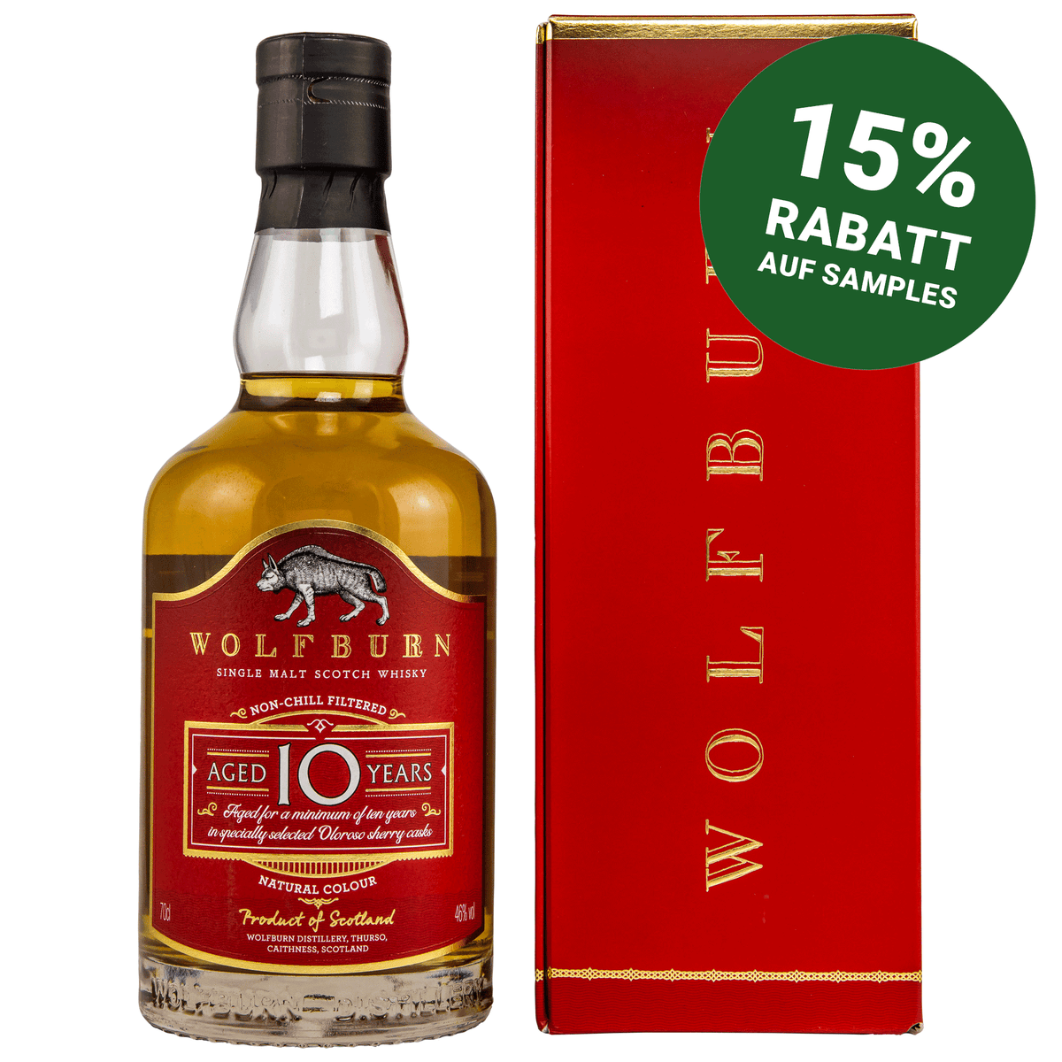 Wolfburn Aged 10 Years - Oloroso Sherry Casks