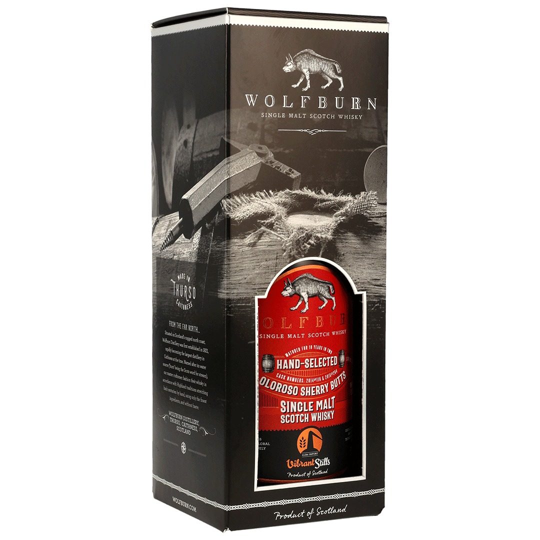Wolfburn 2015/2025 - 10 Jahre - Vibrant Stills - Oloroso Sherry Casks - Fassnummer 2014/116+2015/264