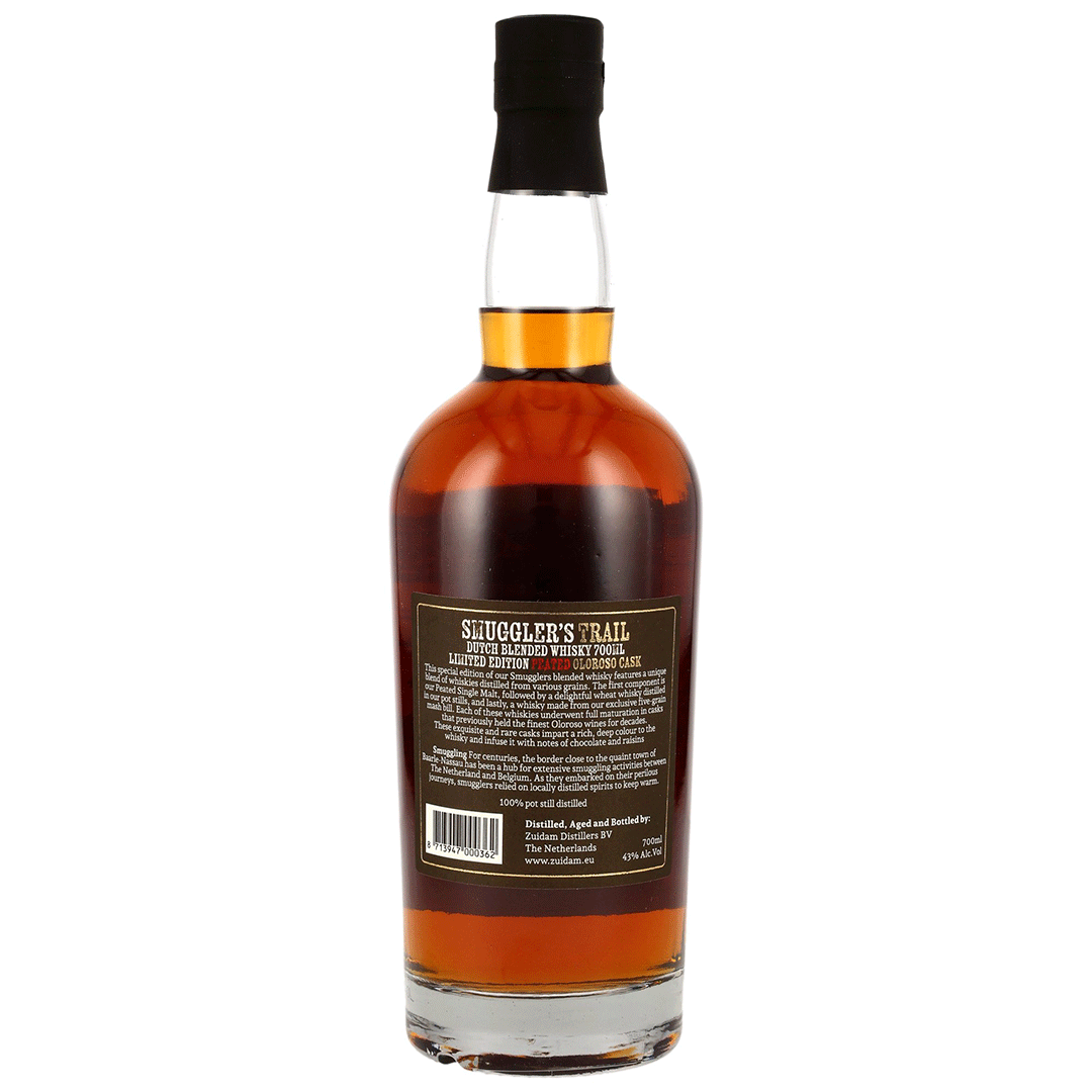 Zuidam Smugglers Trail Peated Oloroso Sherry Cask - Dutch Single Blended Whisky