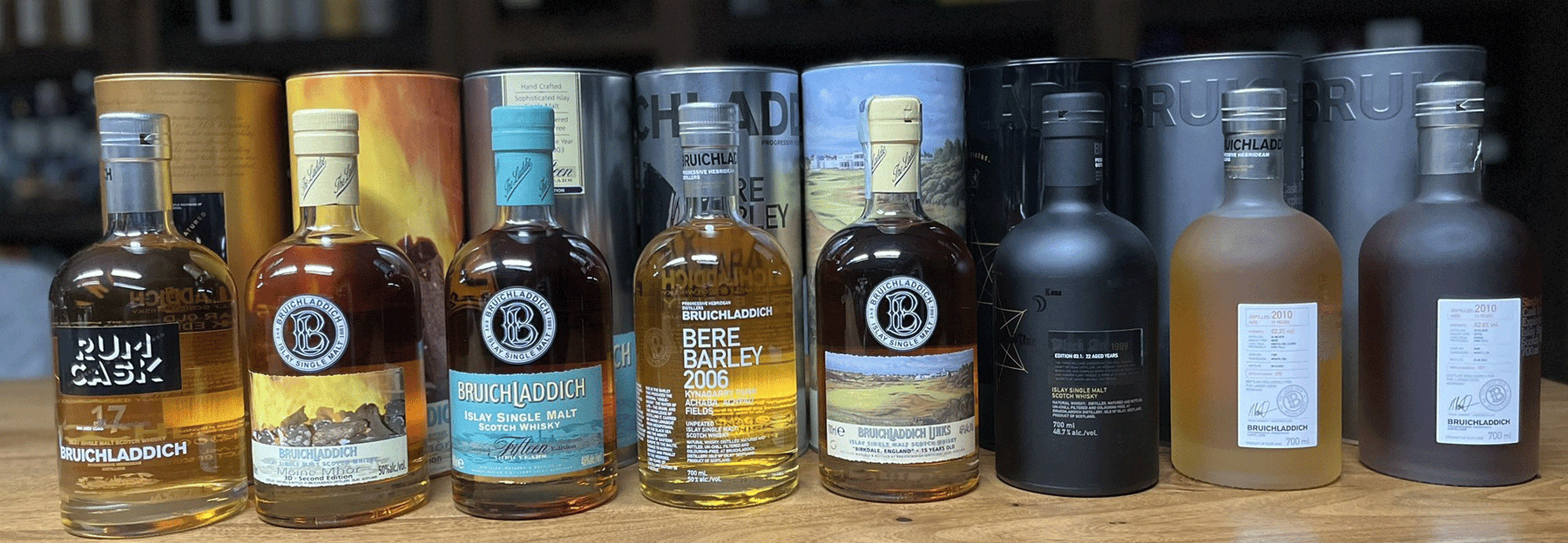 Bruichladdich Vertical Tasting - online am 23.07.2026