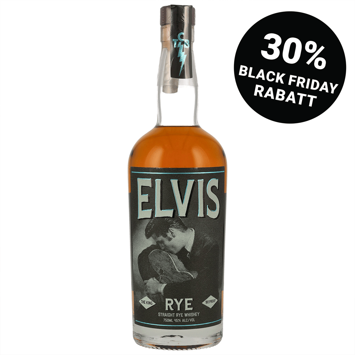 ELVIS THE KING - Tennessee Straight RYE Whiskey