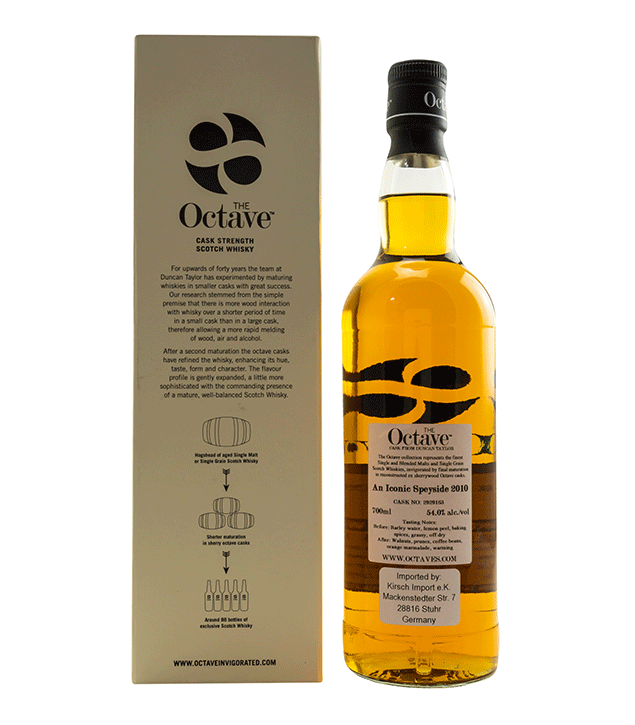 An Iconic Speyside 2010/2021- 10 Jahre - Fassnummer 2929163 - The Octave (Duncan Taylor)