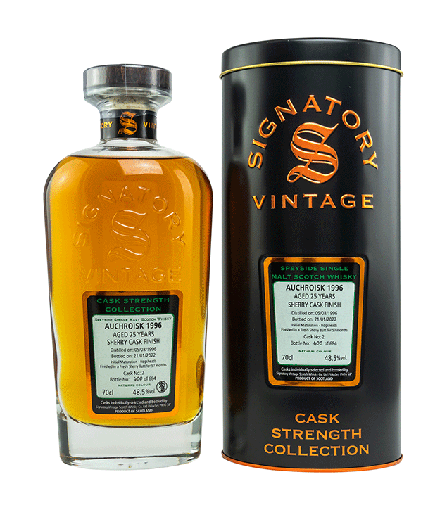 Auchroisk 1996/2022 - Cask Strength Collection - Fassnummer 2 - Signatory Vintage