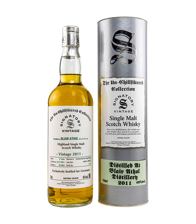 Blair Athol 2011/2023 - The Un-Chillfiltered Collection - Fassnummer 309015+309019 - Signatory Vintage