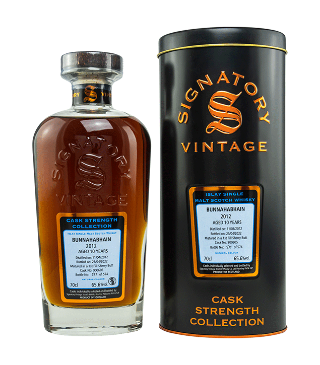Bunnahabhain 2012/2022 - Cask Strength Collection - Fassnummer 900605 - Signatory Vintage