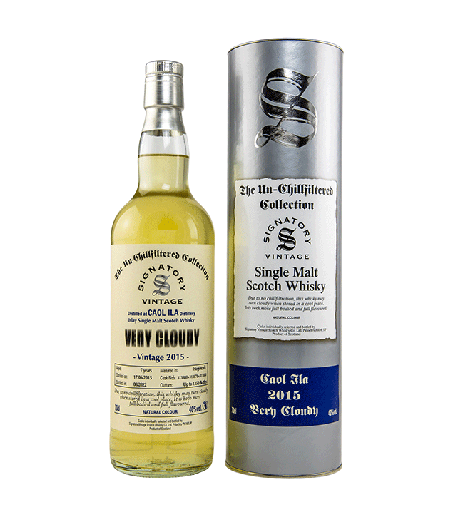 Caol Ila Very Cloudy 2015/2022 - The Un-Chillfiltered Collection - Fassnummer 313888+313878+313880 - Signatory Vintage